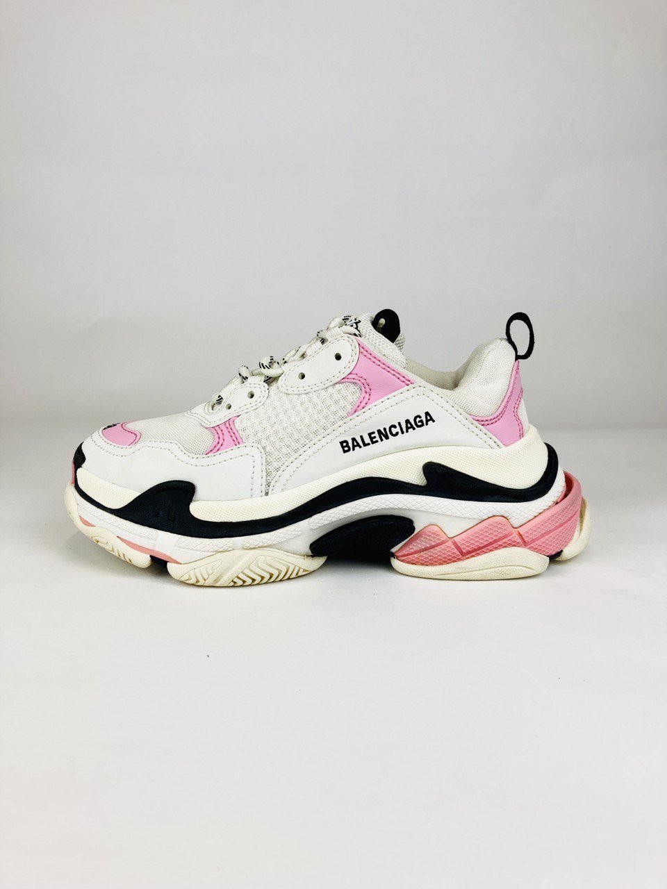 Balenciaga Triple S Pink White UK4 - Supplied LuxuryBalenciaga