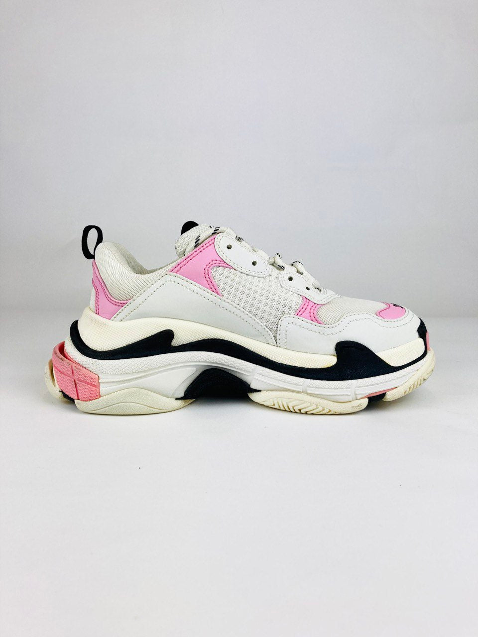 Balenciaga Triple S Pink White UK4 - Supplied LuxuryBalenciaga