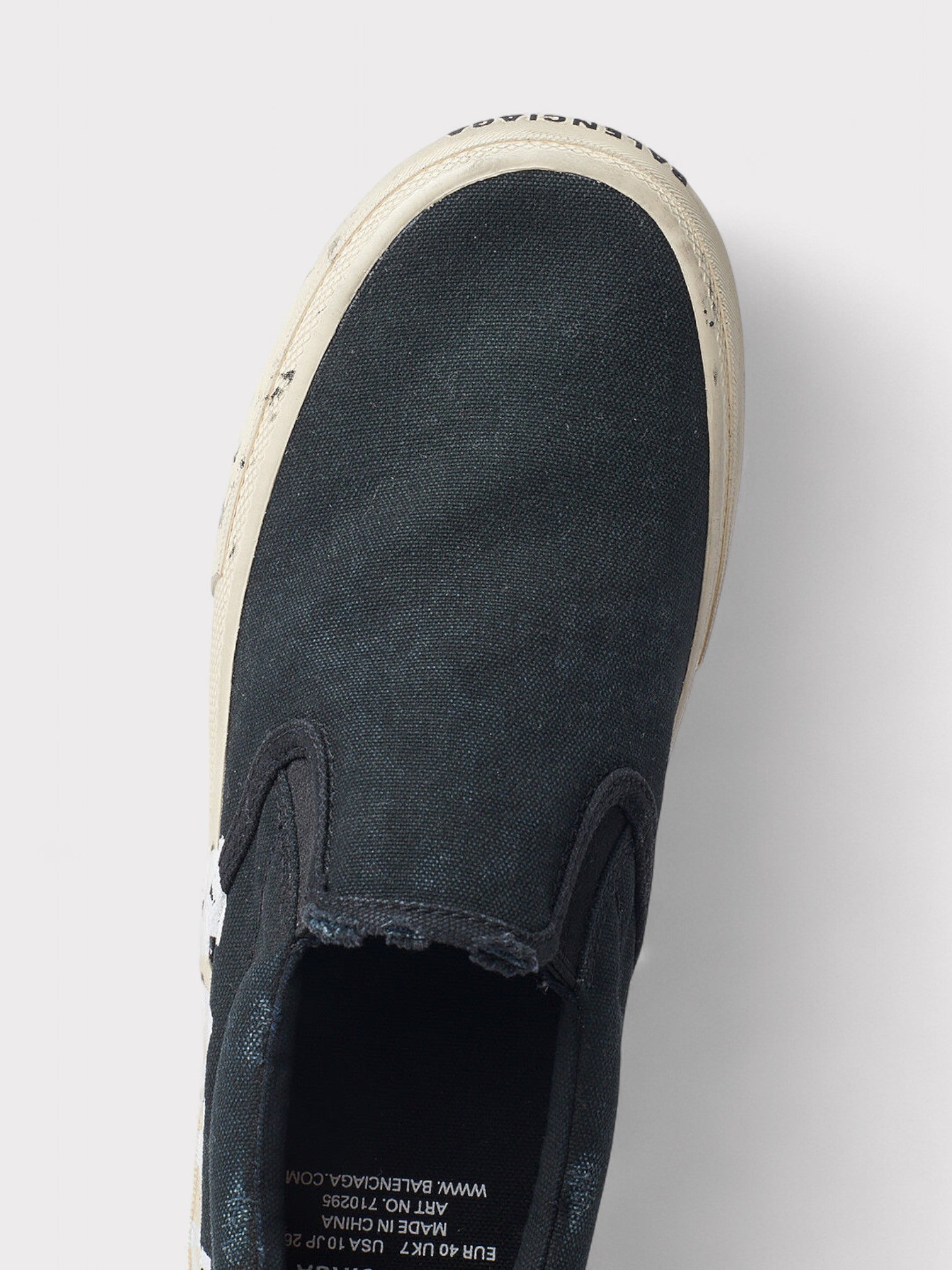 Balenciaga Wmns Paris Slip On Low Black - Supplied FashionBalenciaga