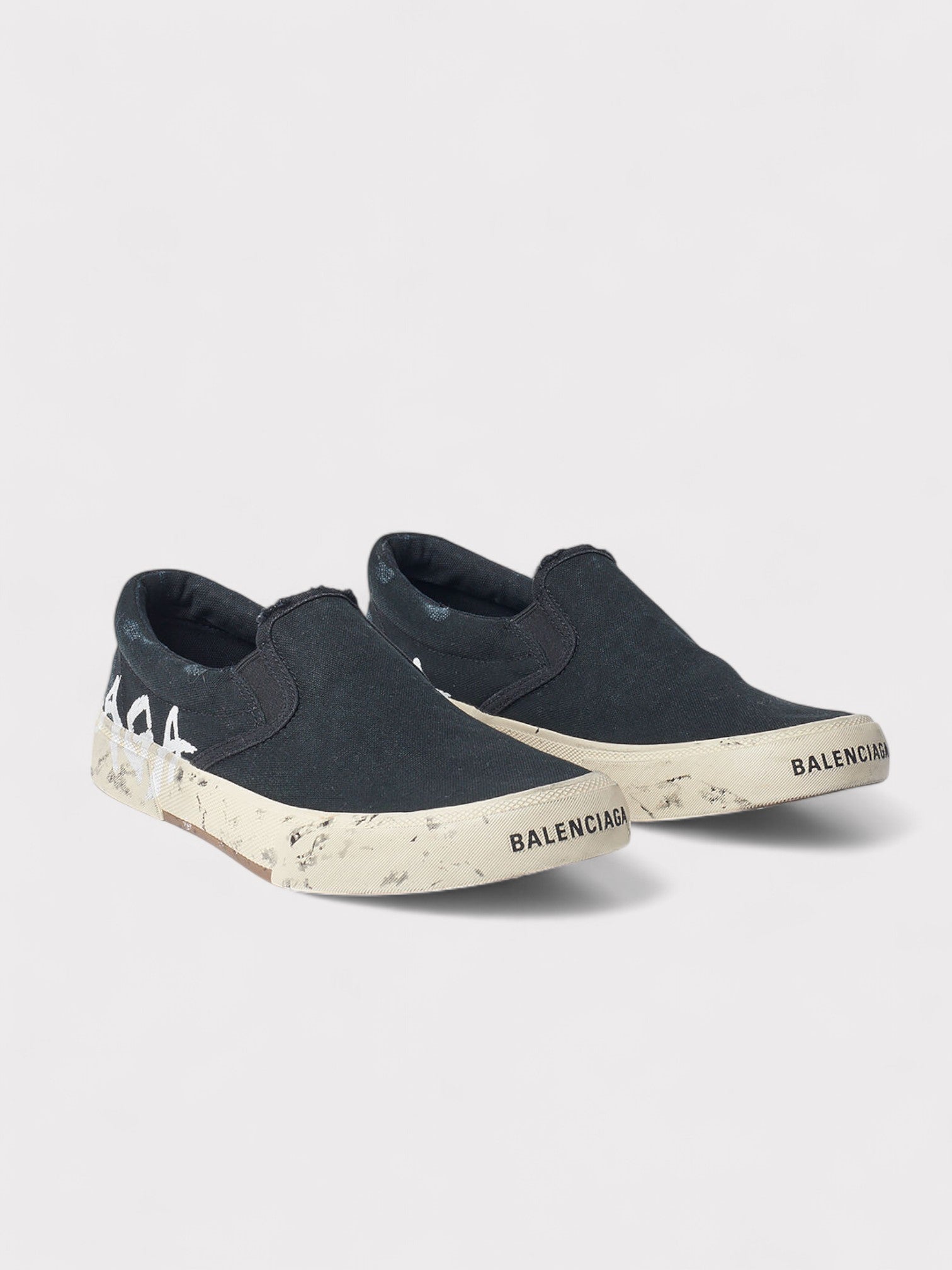 Balenciaga Wmns Paris Slip On Low Black - Supplied FashionBalenciaga