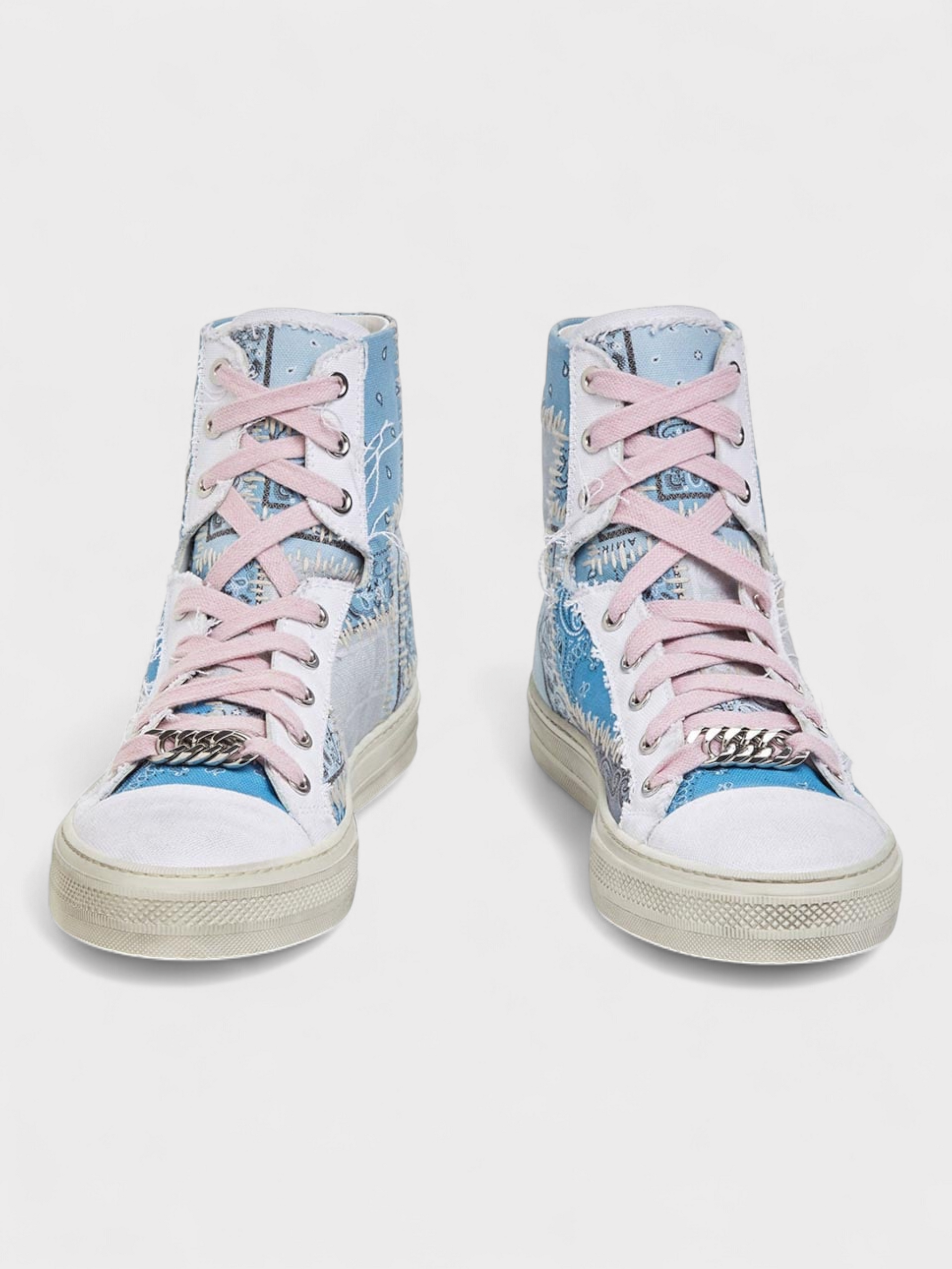 Amiri Sunset Bandana High Patchwork Light Blue