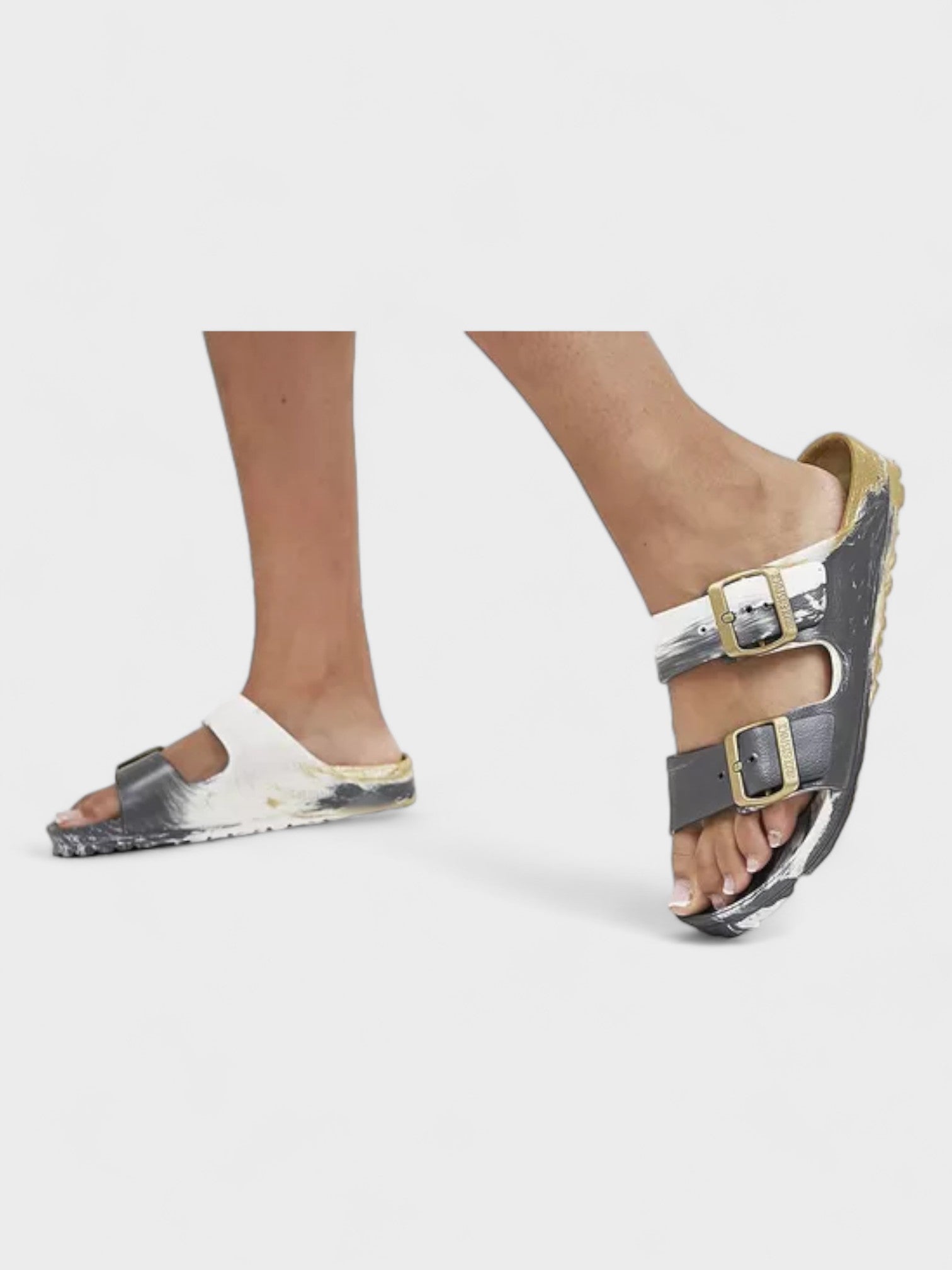 BIRKENSTOCK Arizona Two Strap Sandals Multi Glamour Gold Eva - Supplied LuxuryBirkenstock