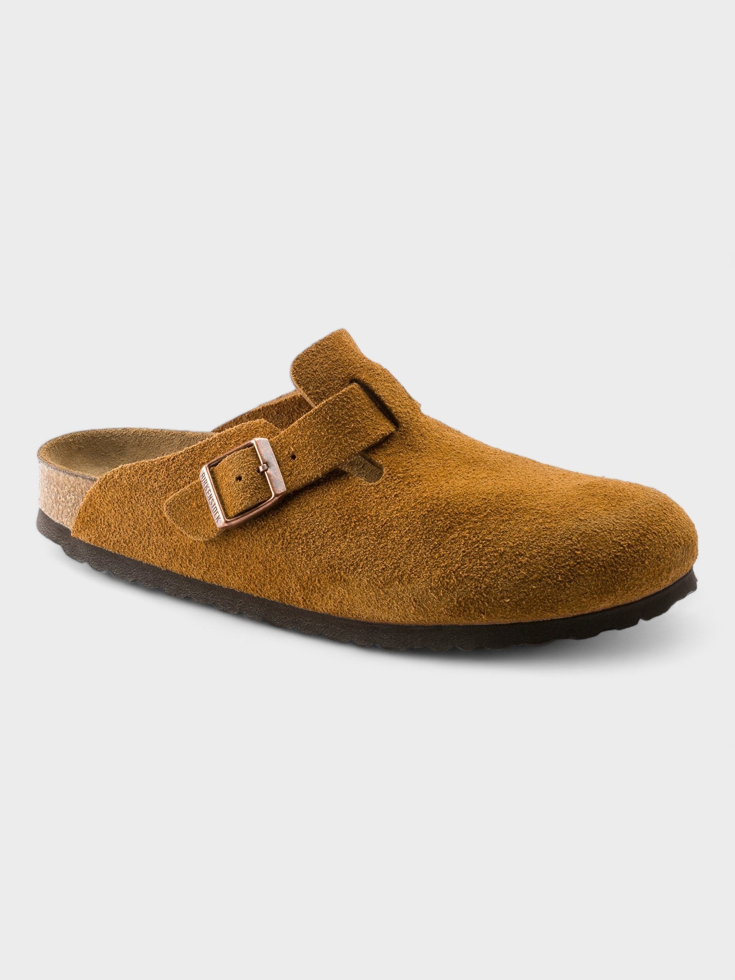 Birkenstock Boston Soft Footbed Suede Mink (Narrow Fit) - Supplied LuxuryBirkenstock