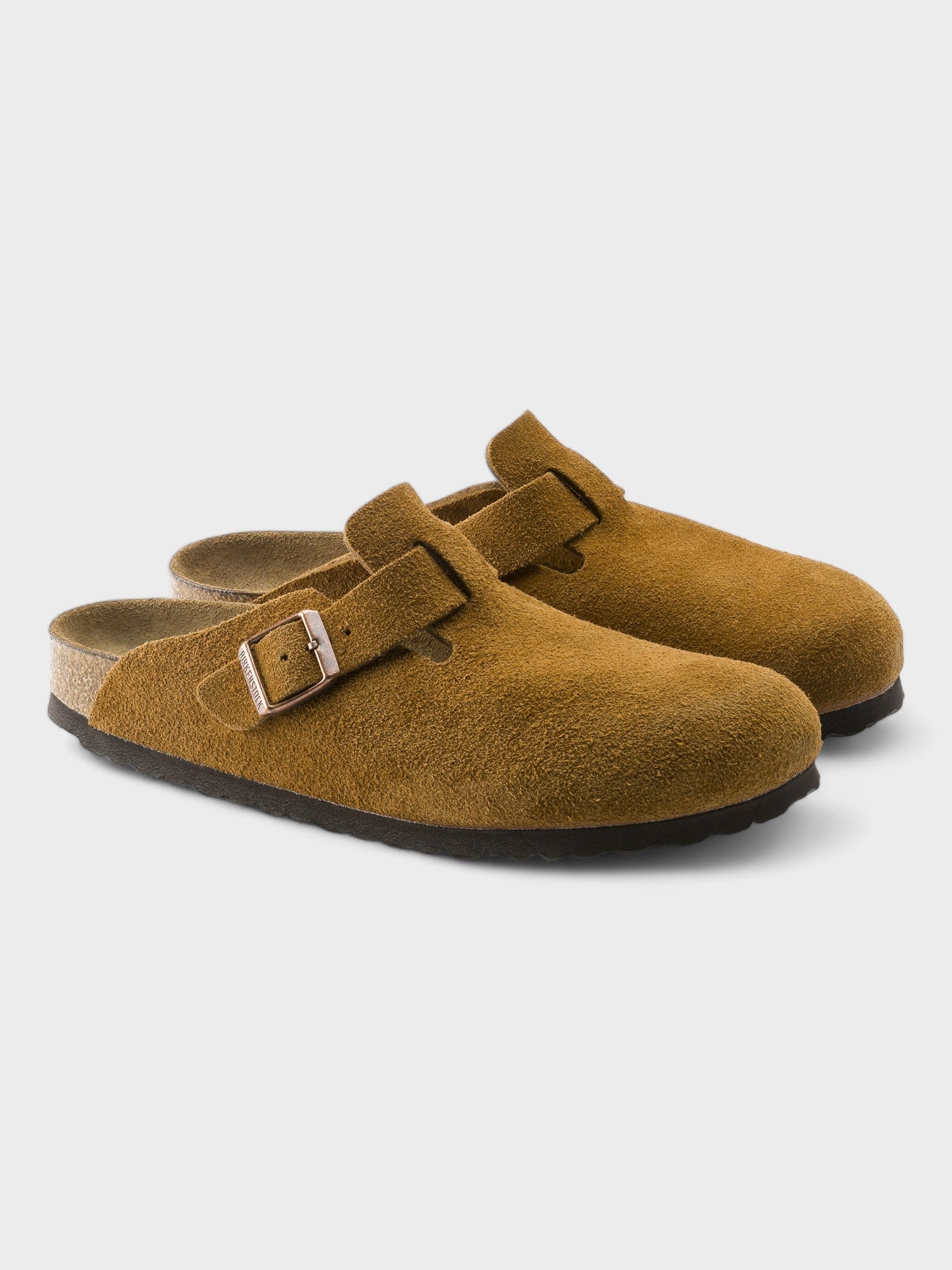 Birkenstock Boston Soft Footbed Suede Mink (Narrow Fit) - Supplied LuxuryBirkenstock