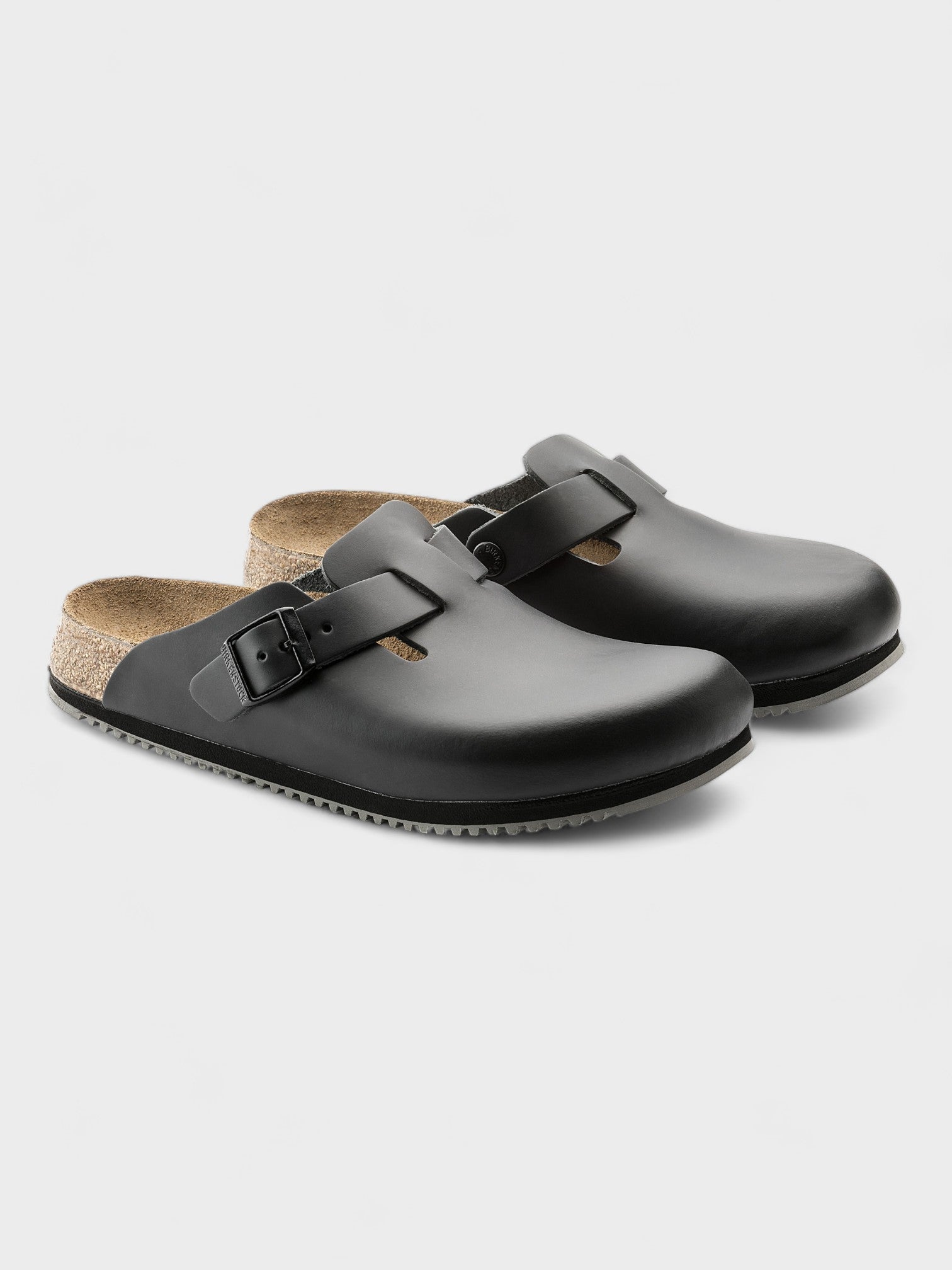 Birkenstock Boston Super Grip Leather Black - Supplied LuxuryBirkenstock