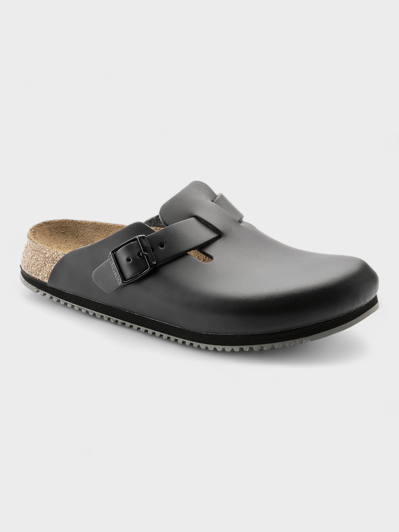 Birkenstock Boston Super Grip Leather Black - Supplied LuxuryBirkenstock