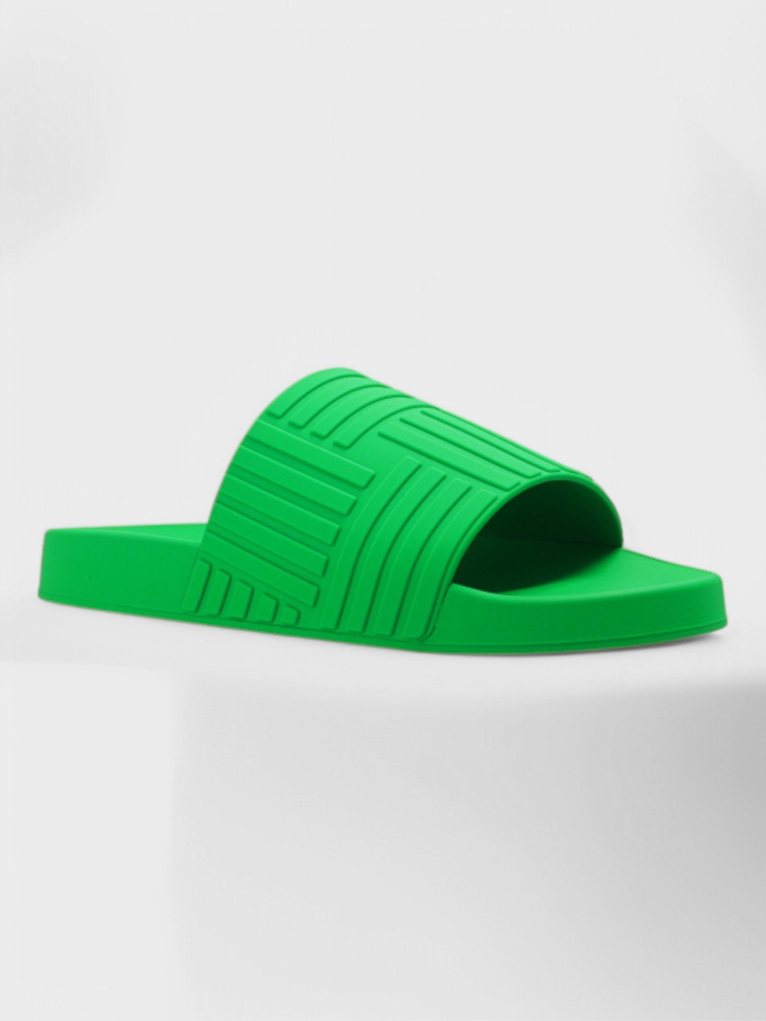 Bottega Veneta Rubber Carpet Slides Parakeet - Supplied FashionBottega Veneta