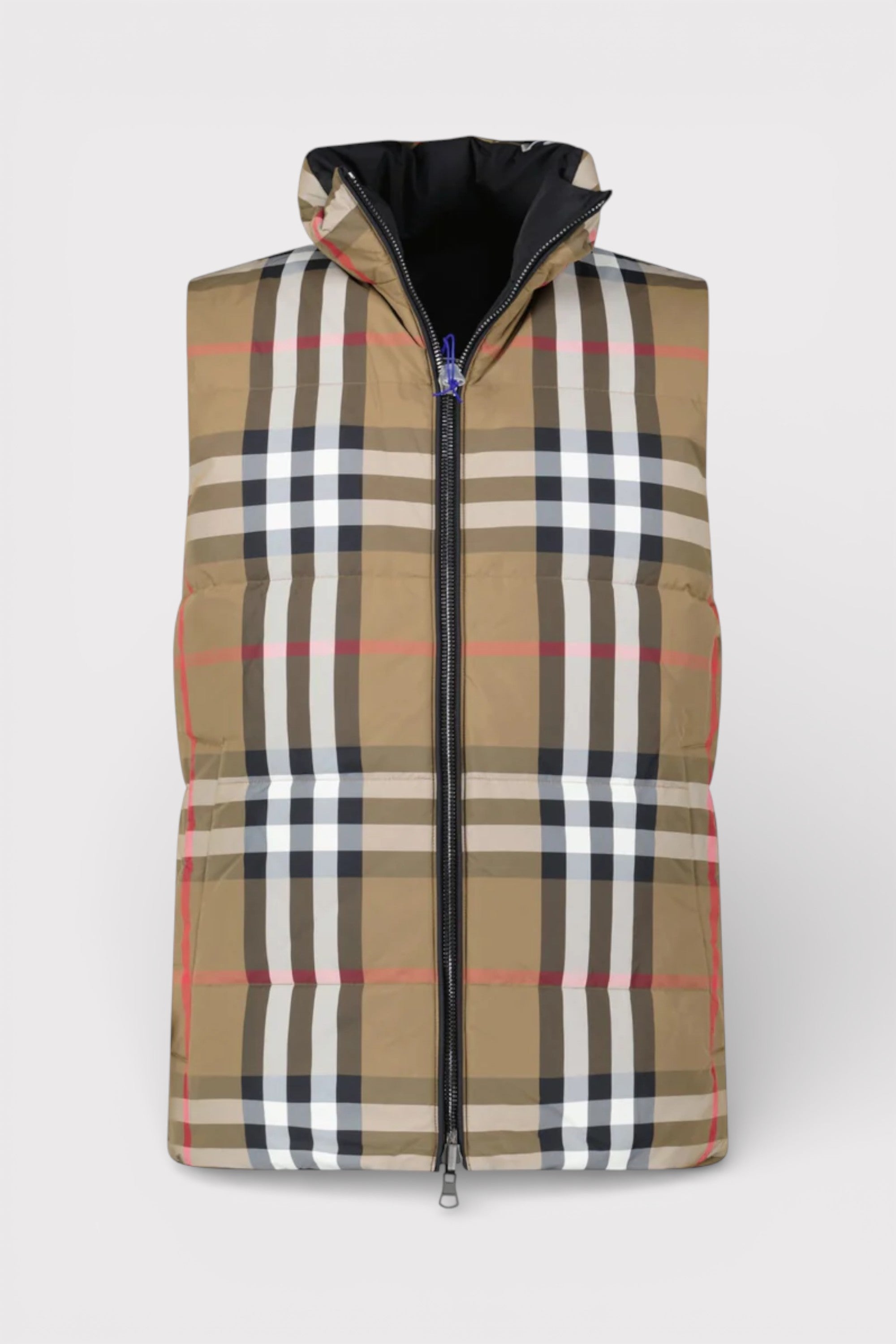 Burberry Lowick Reversible Down Gilet Black Brown