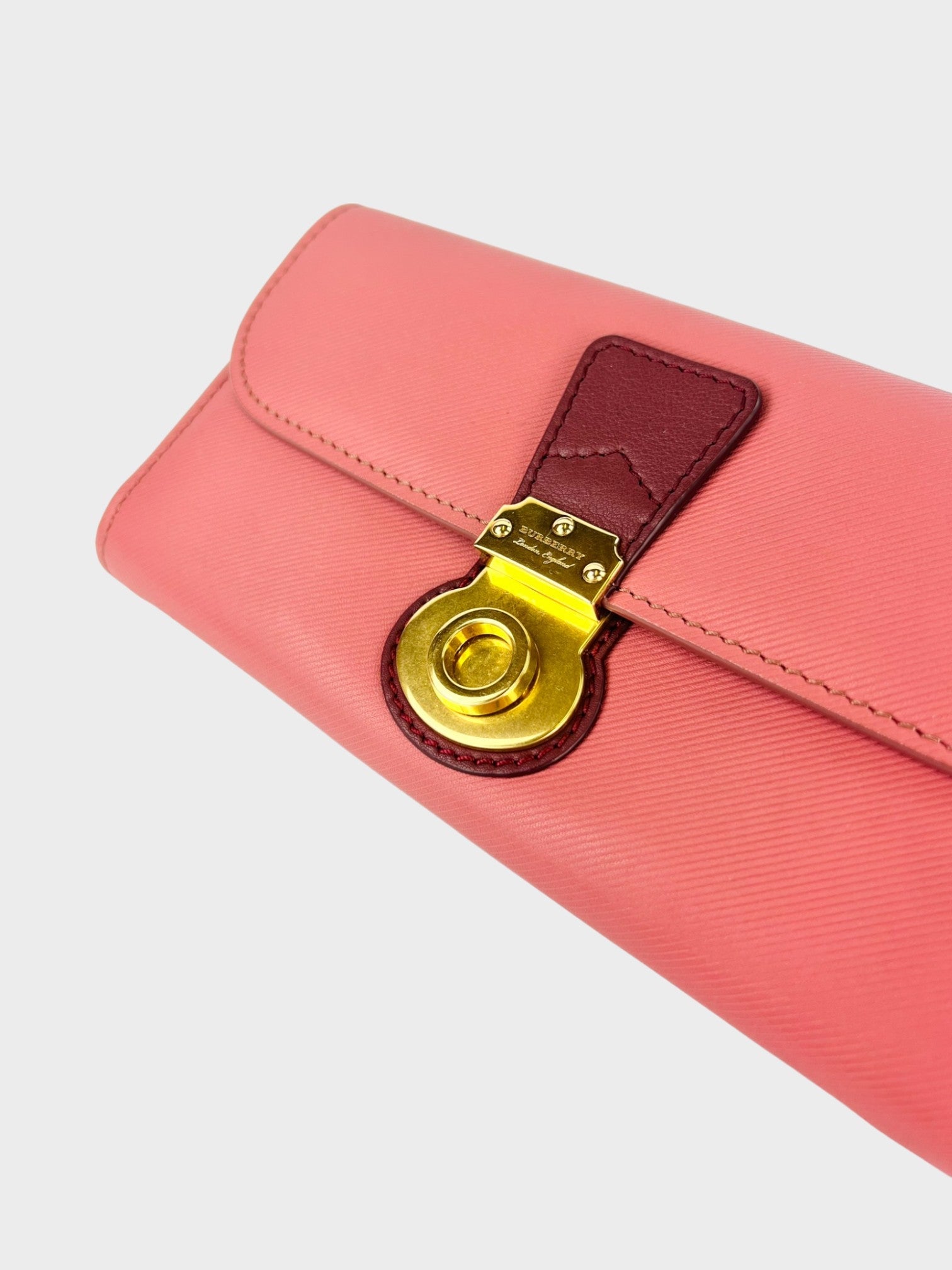 Burberry Hamilton Long Wallet Pink - Supplied LuxuryBurberry