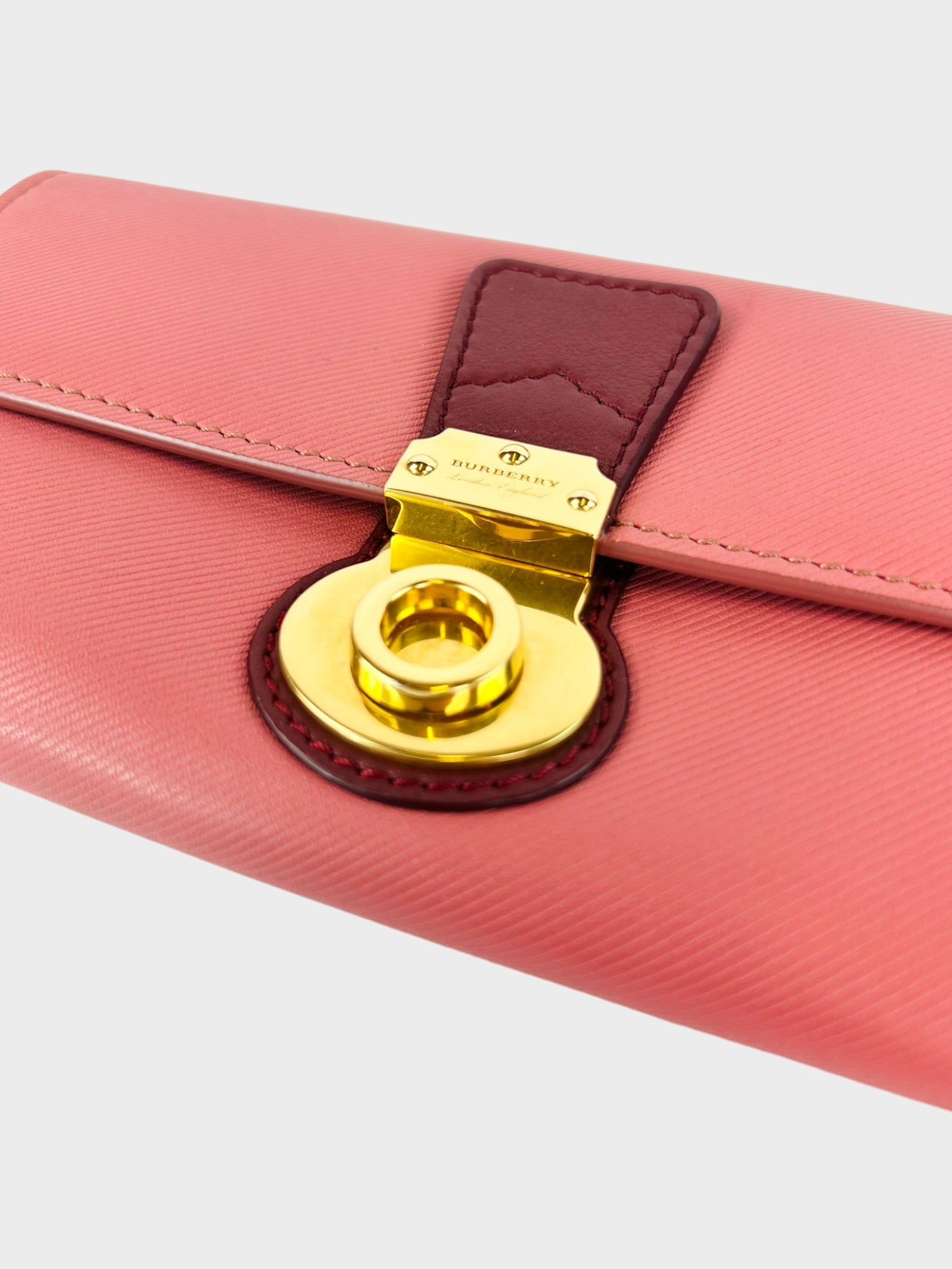 Burberry Hamilton Long Wallet Pink - Supplied LuxuryBurberry