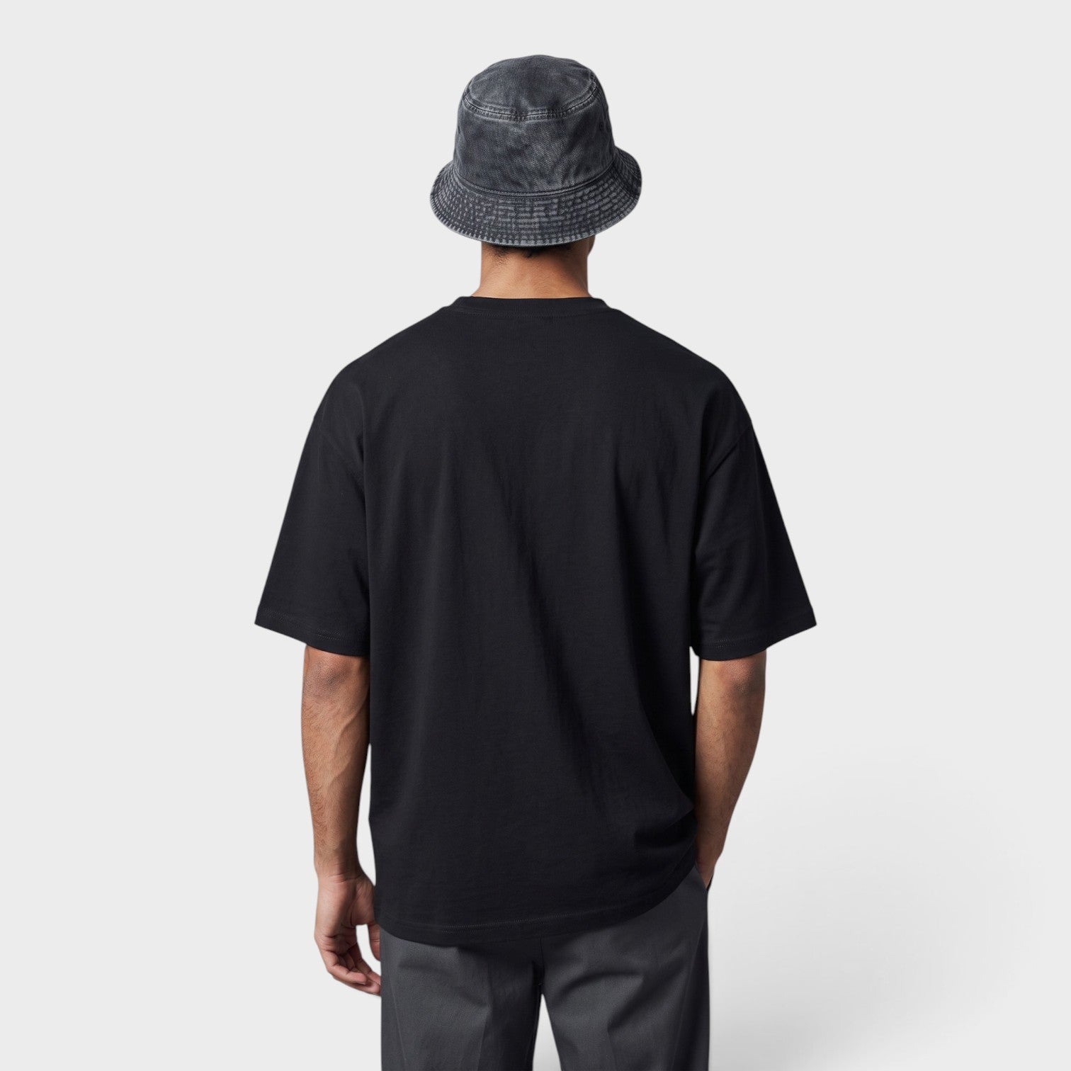 WIP Garrison Bucket Hat Stone Dyed Black