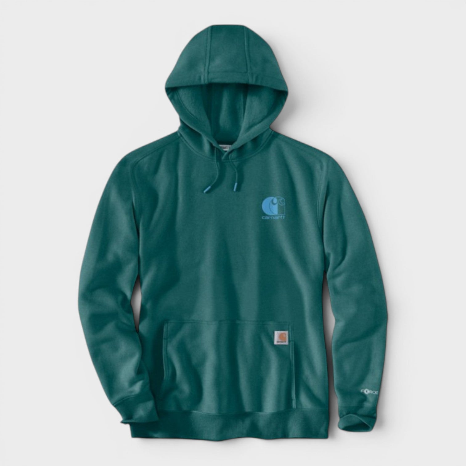 Force Logo Hoodie Teal Heather