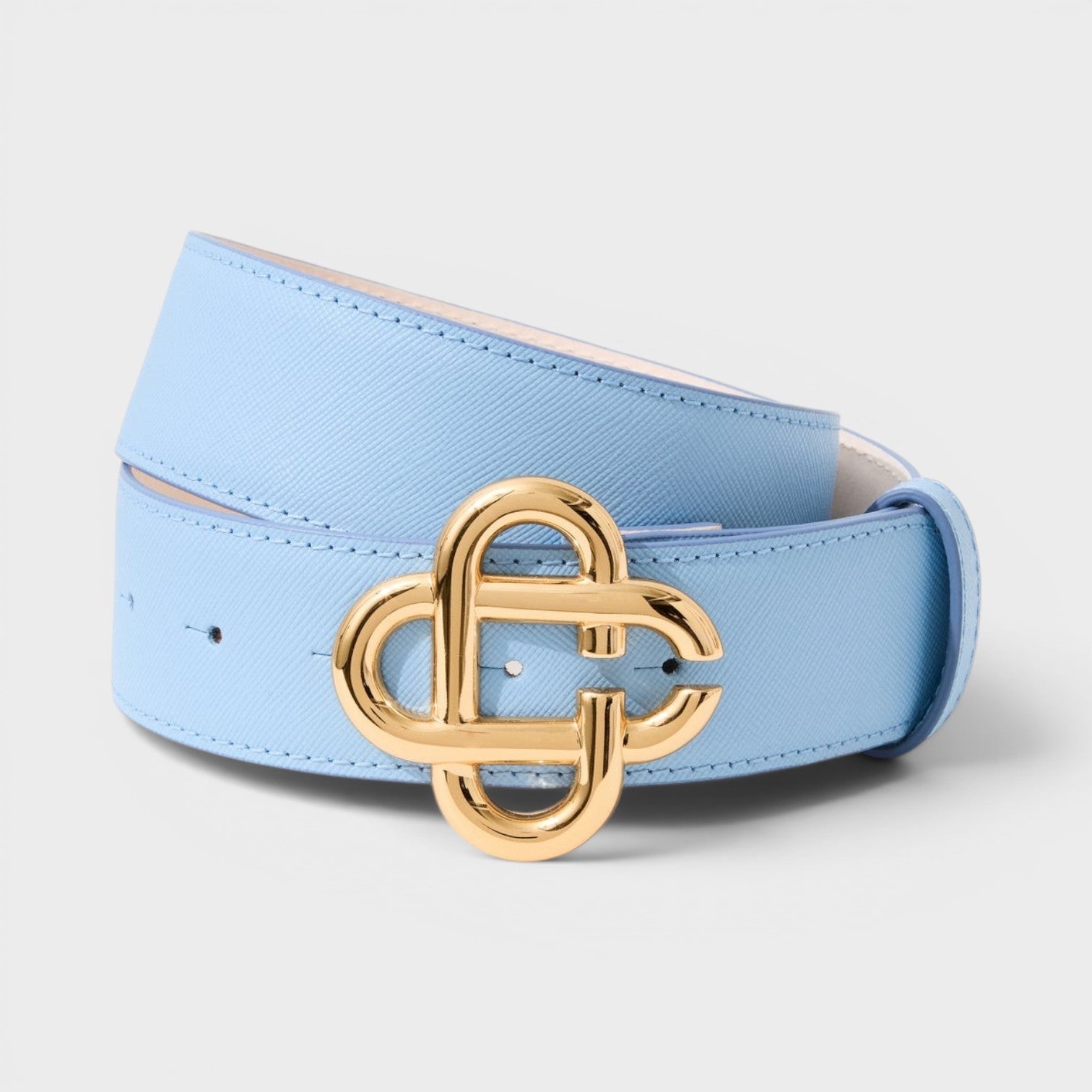 CC Logo Buckle Belt Light Blue