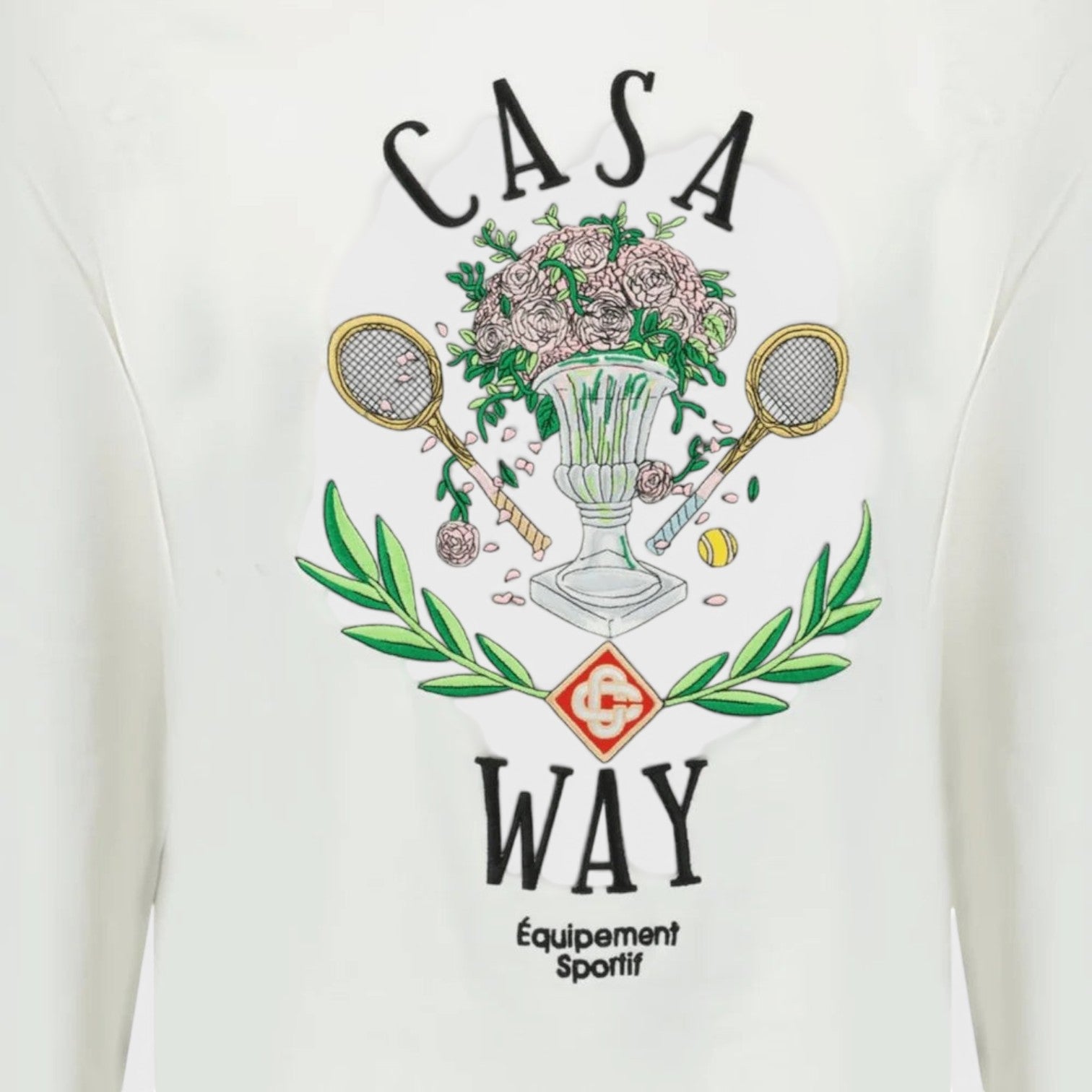 Embroidered Sweatshirt Casa Way Off-White