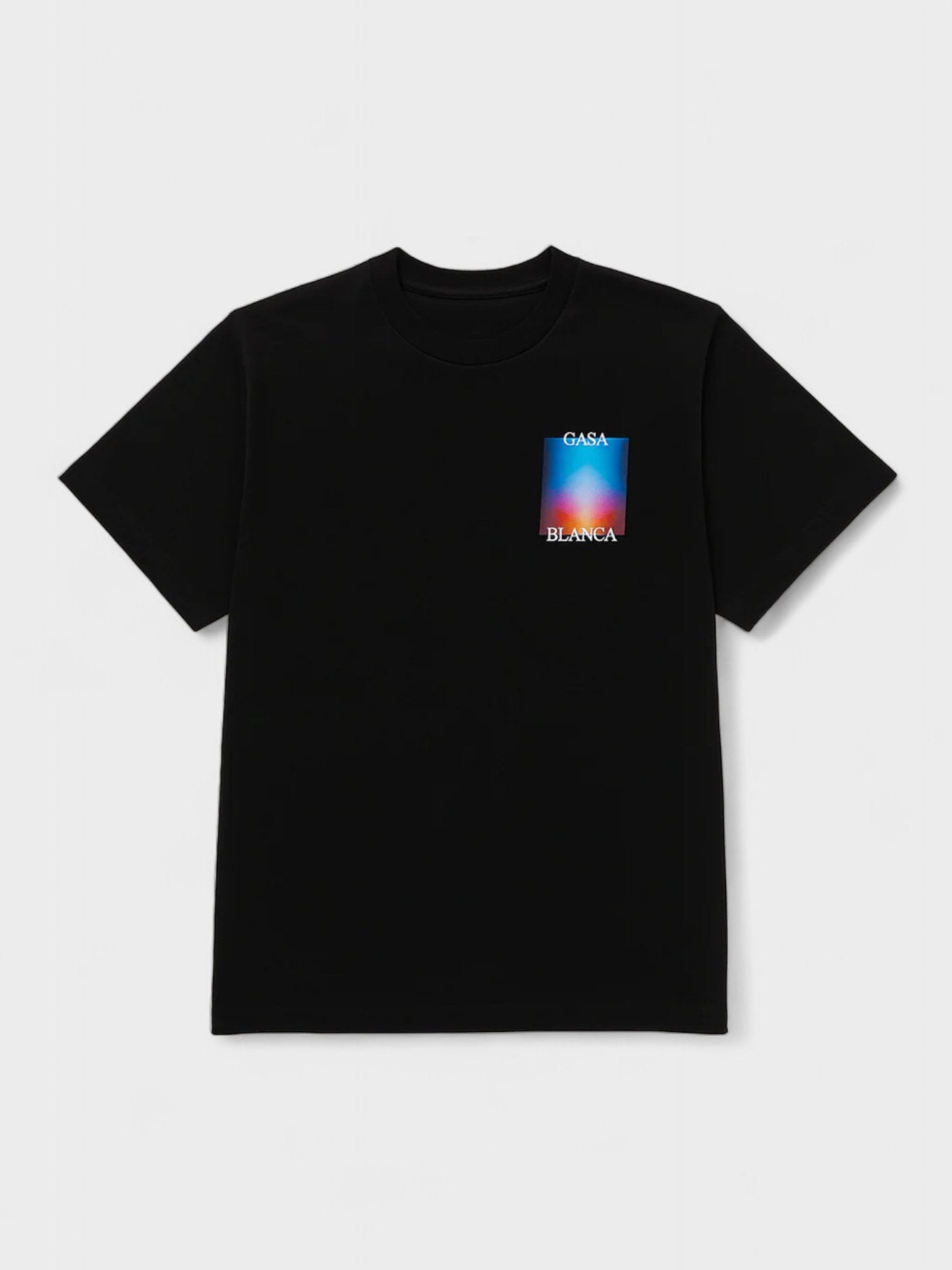 Casablanca Stacked Gradient Casa Logo T Shirt Black - Supplied FashionCasablanca