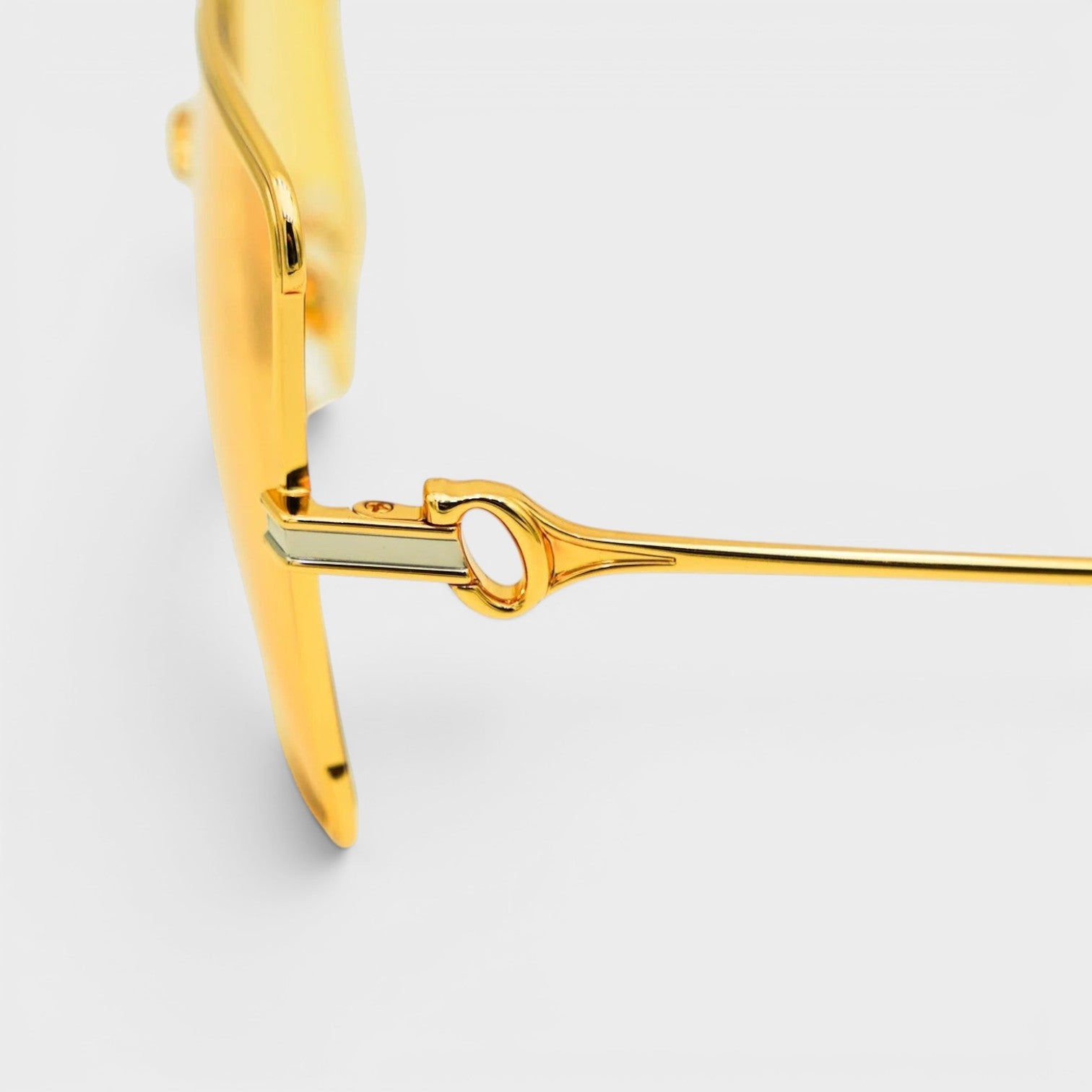 Stainless Steel Square Sunglasses Gold Silver Red Canary