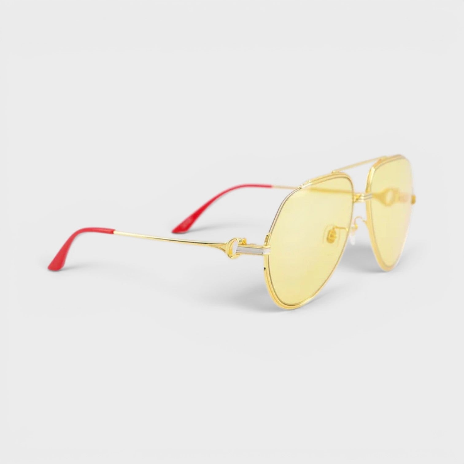 Stainless Steel Aviator Gold Silver Red Canary