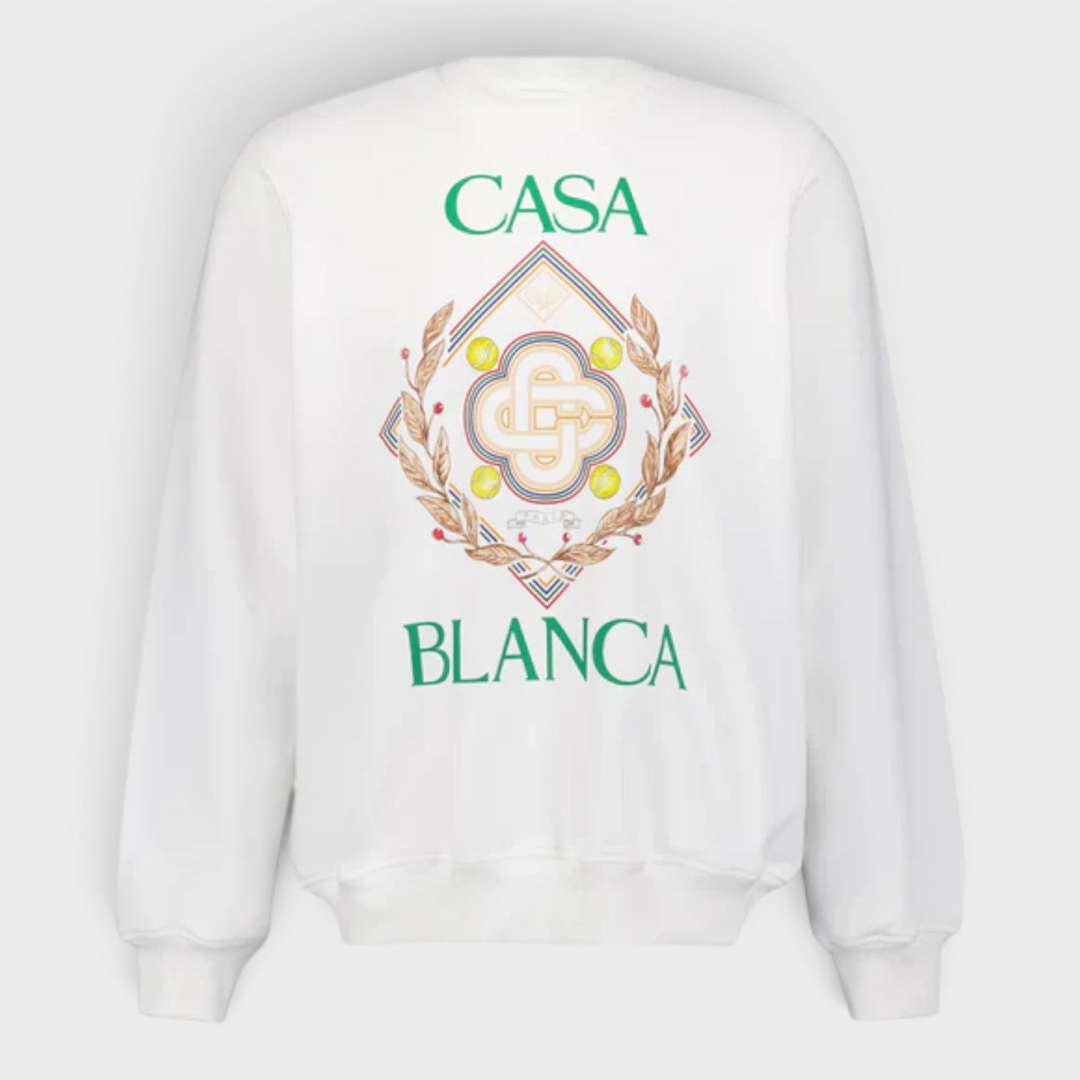 Championship Diamond Printed Sweatshirt Off White