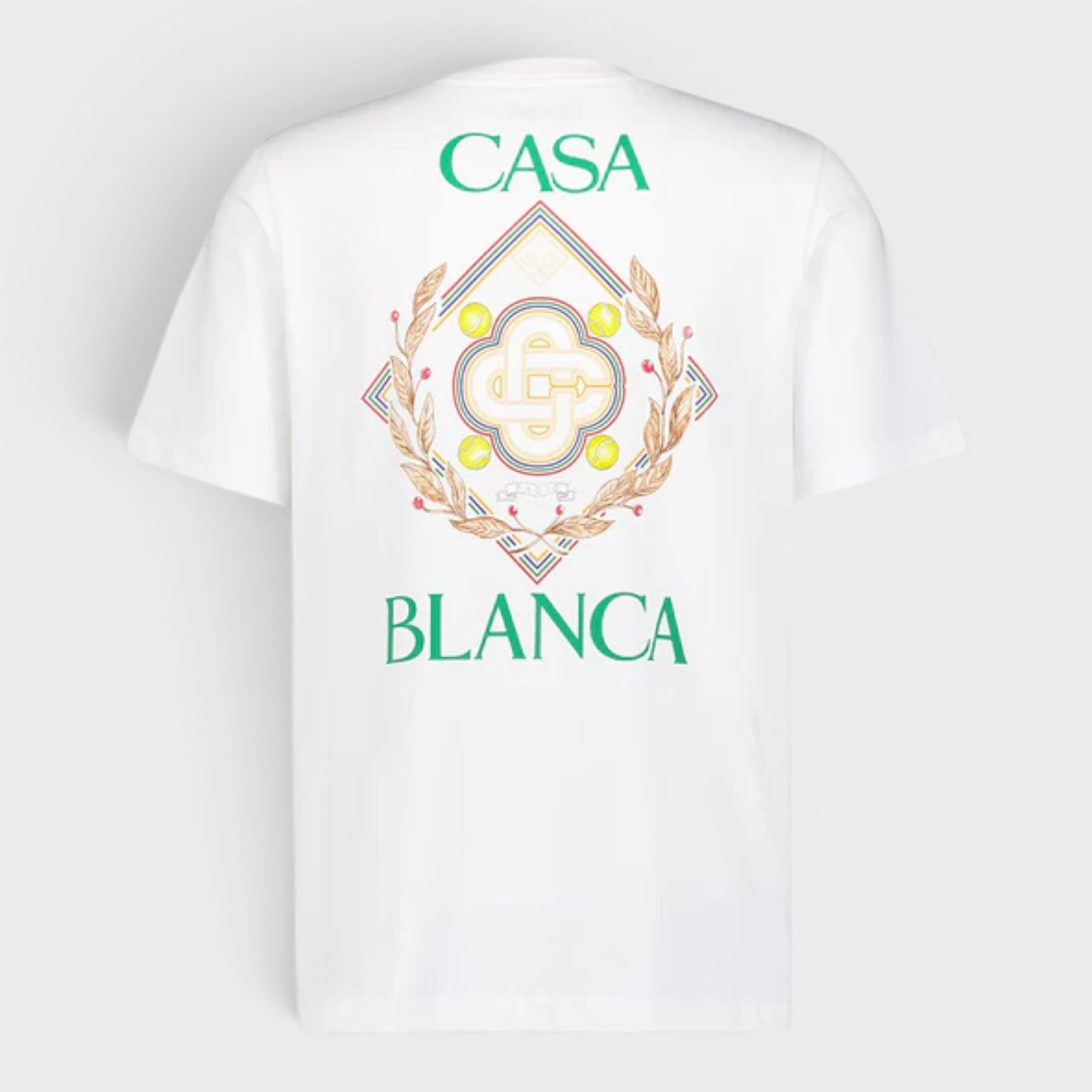 Championship Diamond Printed T-Shirt White