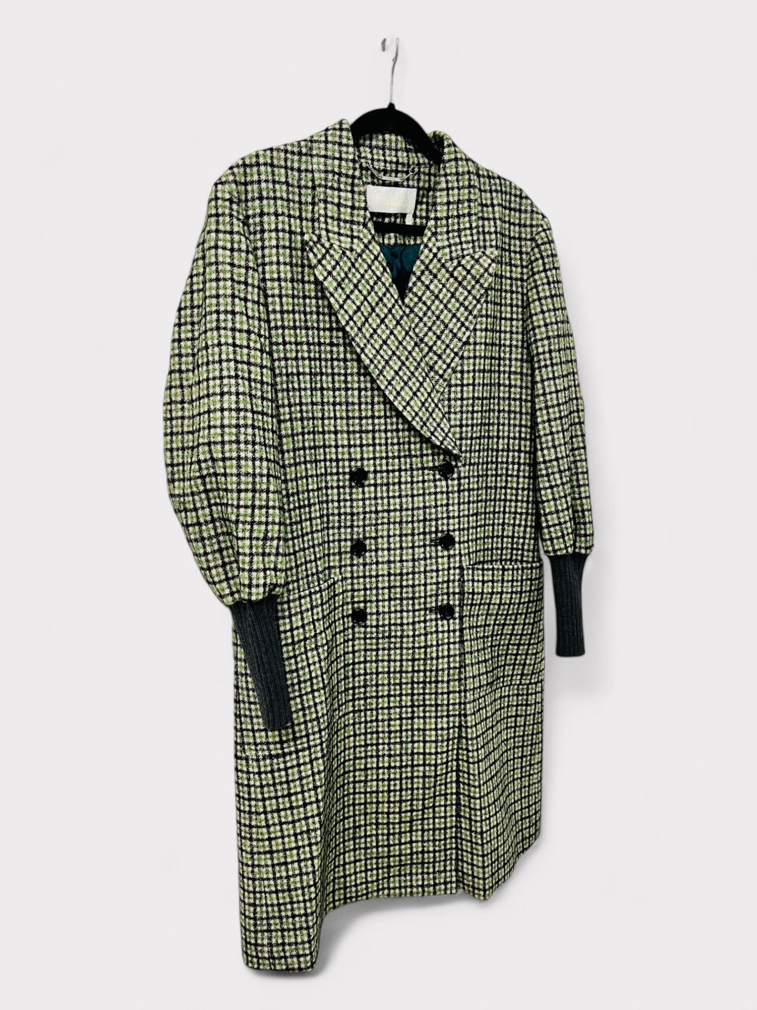 Chloé Check Pattern Double Breasted Coat, 40 - Supplied FashionChloé