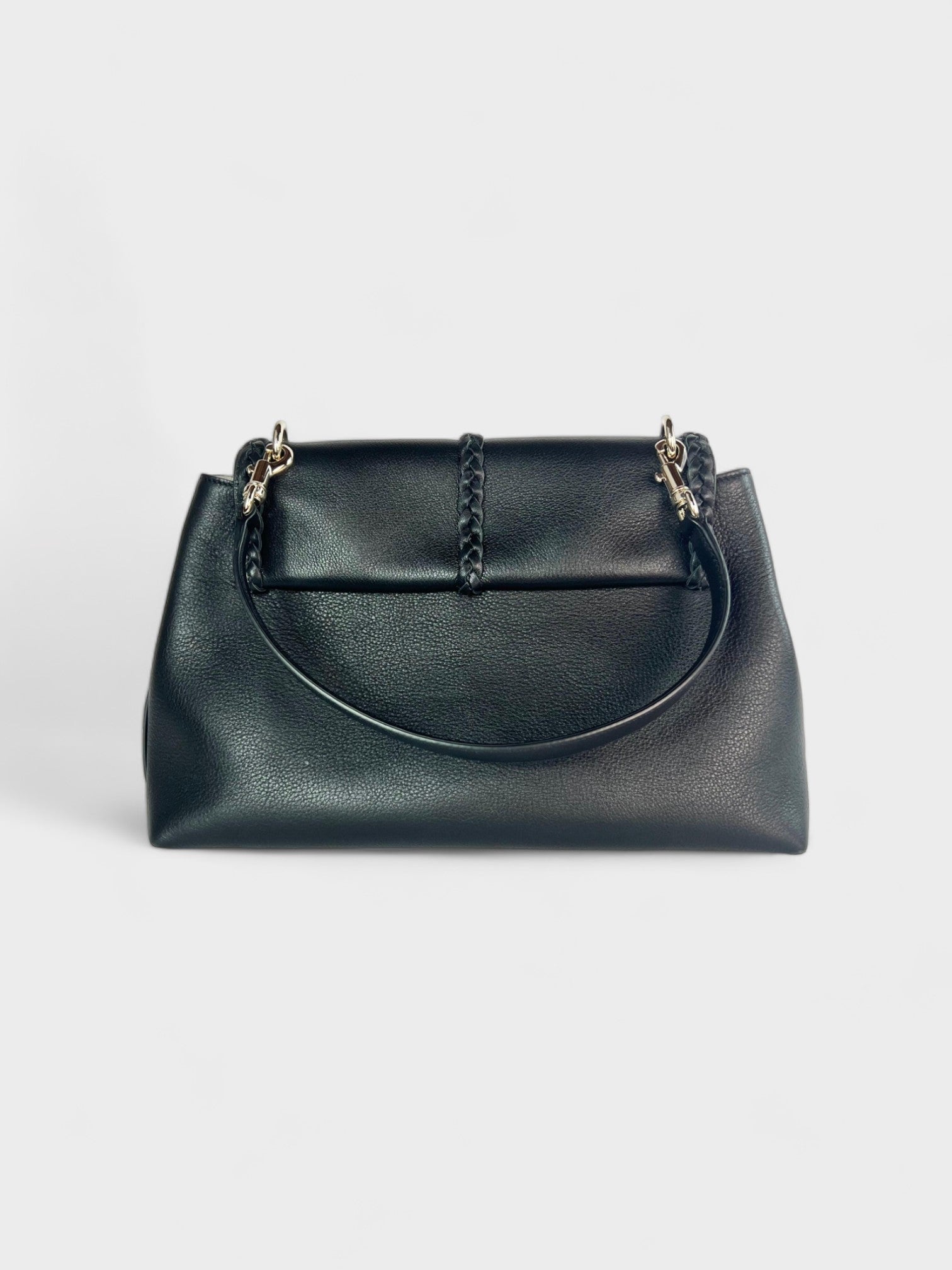 Chloé Medium Penelope Leather Shoulder Bag Black - Supplied LuxuryChloé