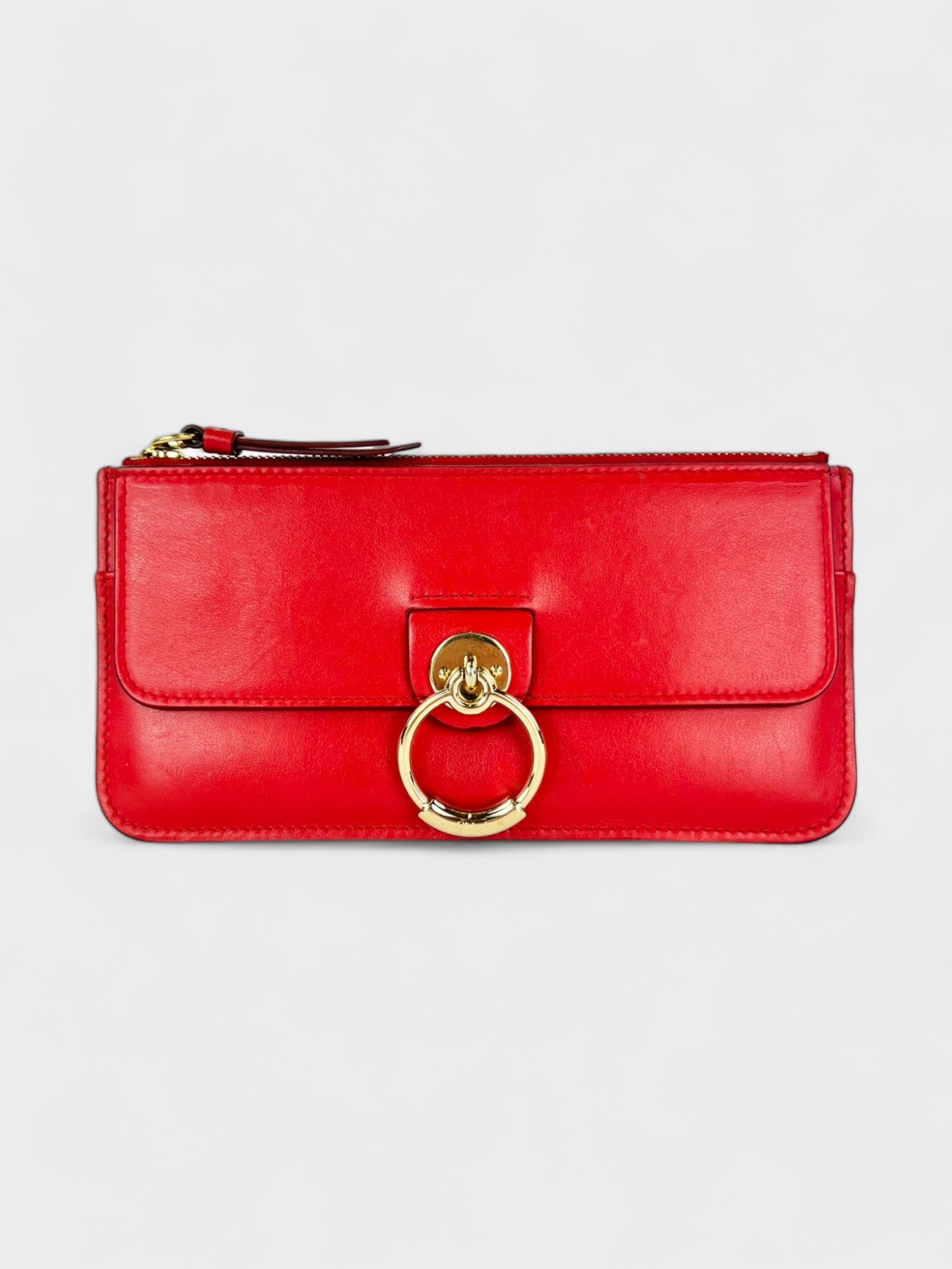 Chloé Tess Long Flap Wallet Red - Supplied LuxuryChloé