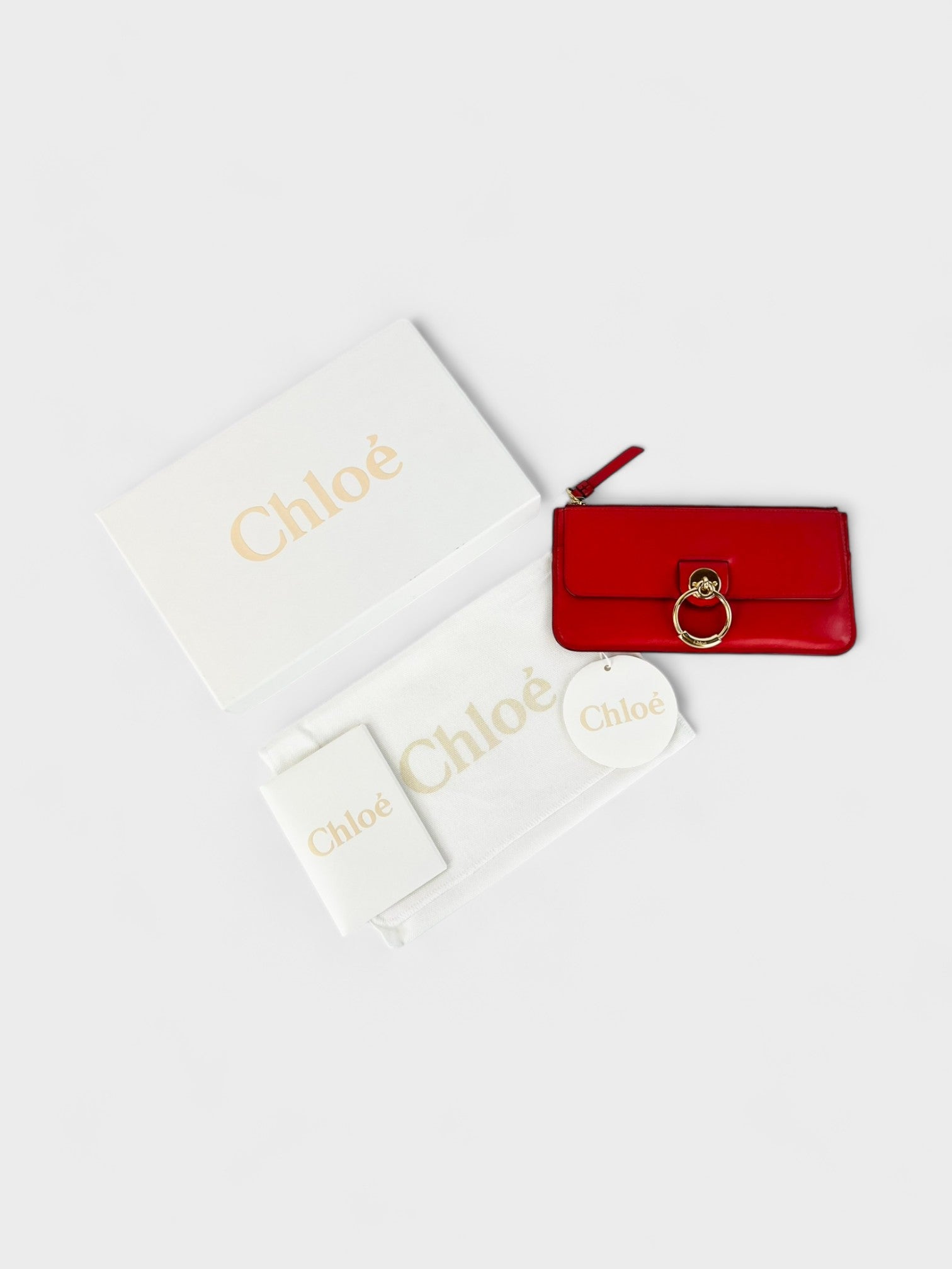 Chloé Tess Long Flap Wallet Red - Supplied LuxuryChloé