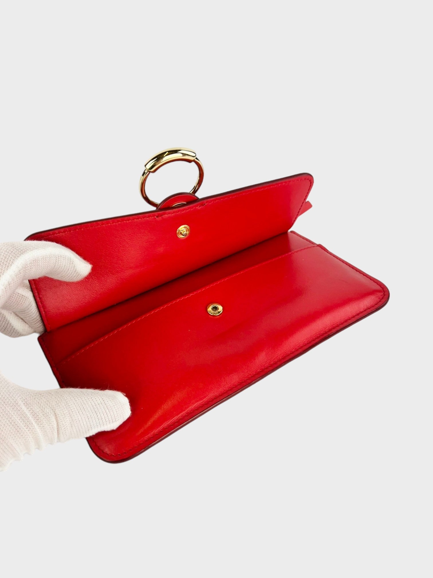 Chloé Tess Long Flap Wallet Red - Supplied LuxuryChloé