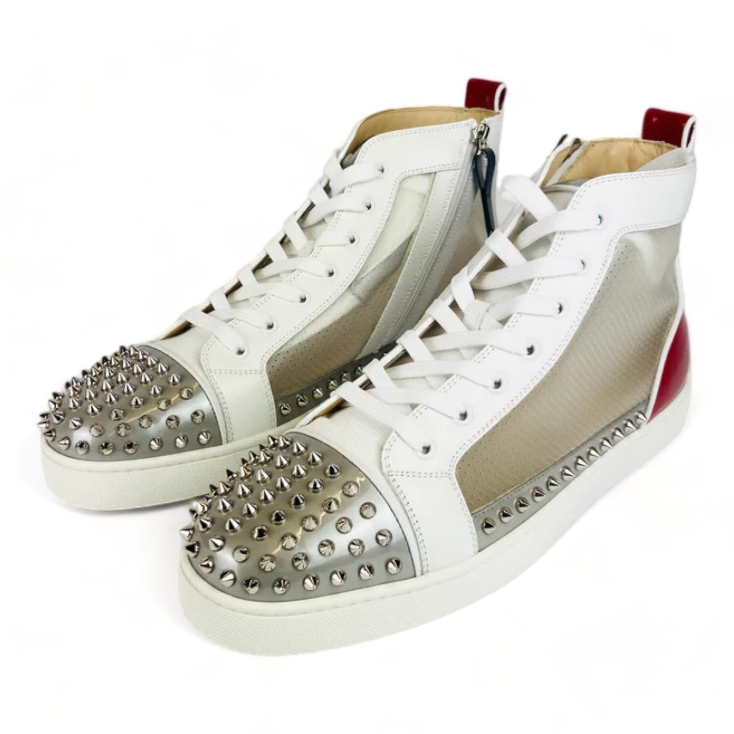 Christian Louboutin Sosoxy Spikes Pvc White - Supplied LuxuryChristian Louboutin