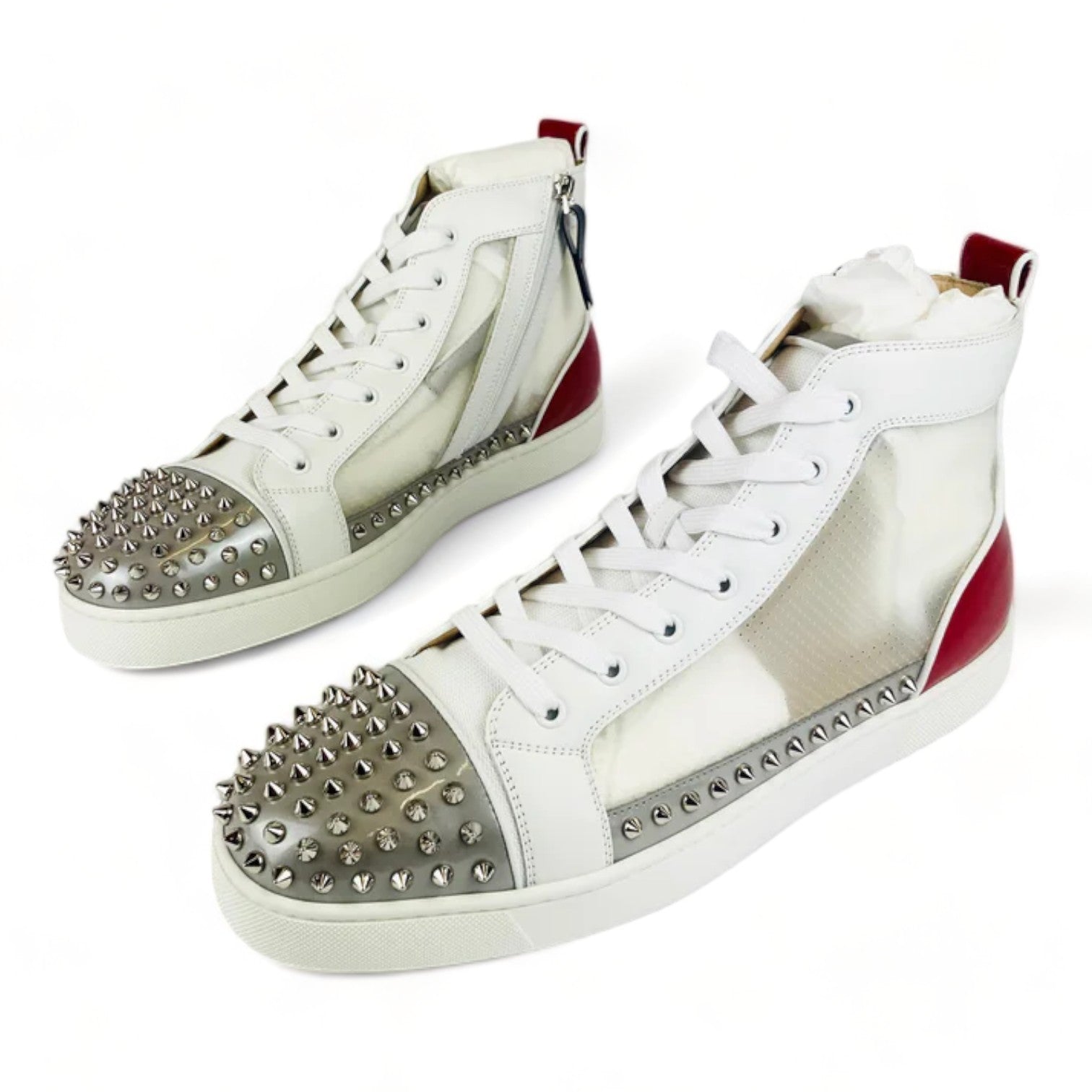 Christian Louboutin Sosoxy Spikes Pvc White - Supplied LuxuryChristian Louboutin