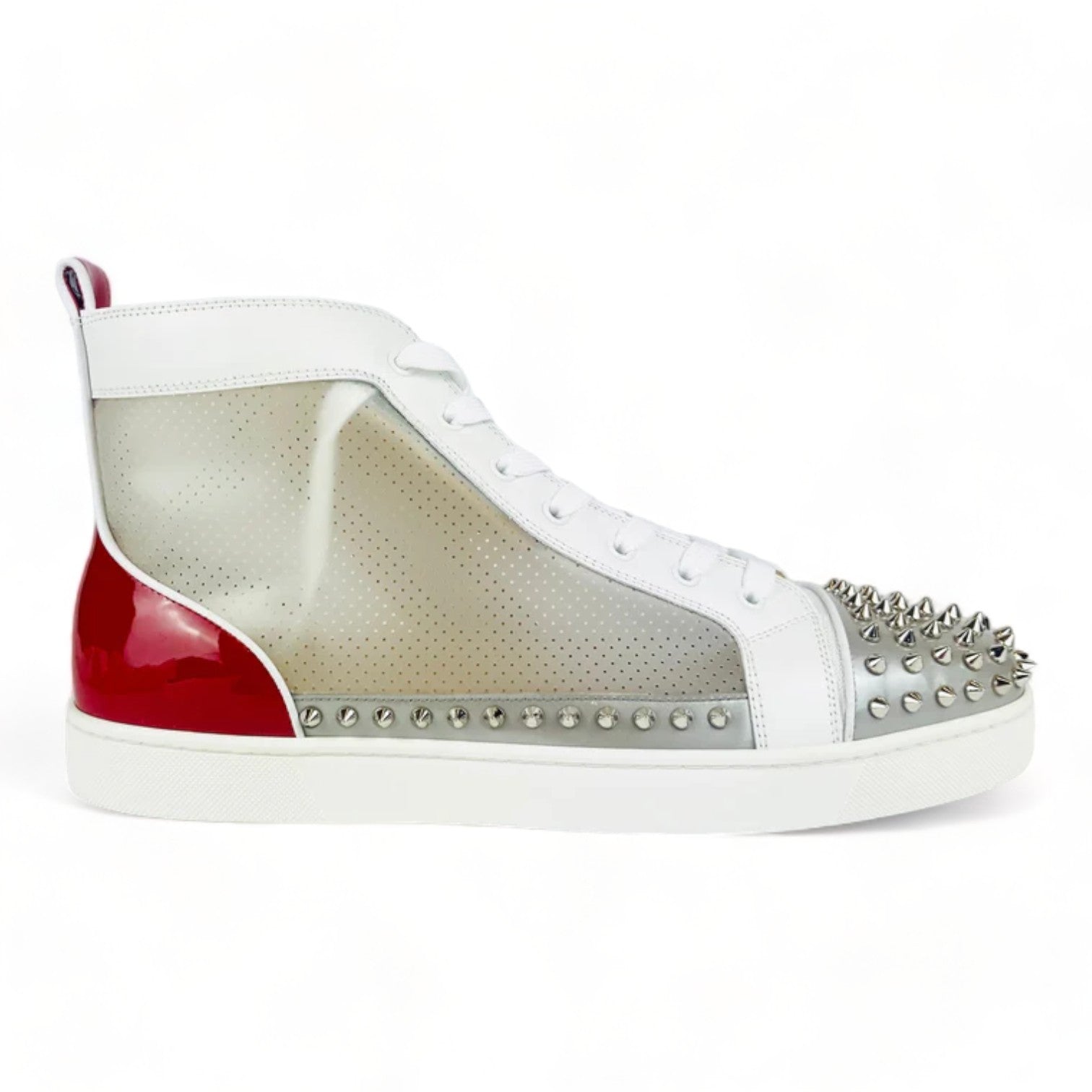 Christian Louboutin Sosoxy Spikes Pvc White - Supplied LuxuryChristian Louboutin