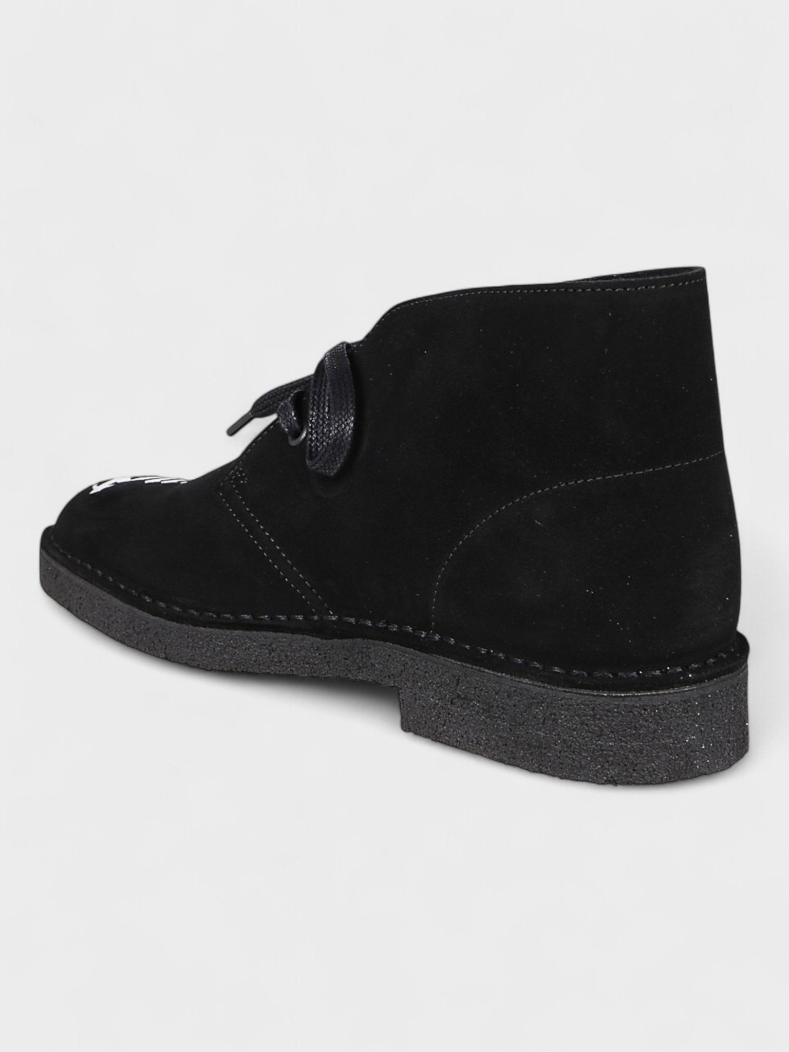 Clarks Originals Desert Boot Palm Angels Logo Black White - Supplied FashionPalm Angels