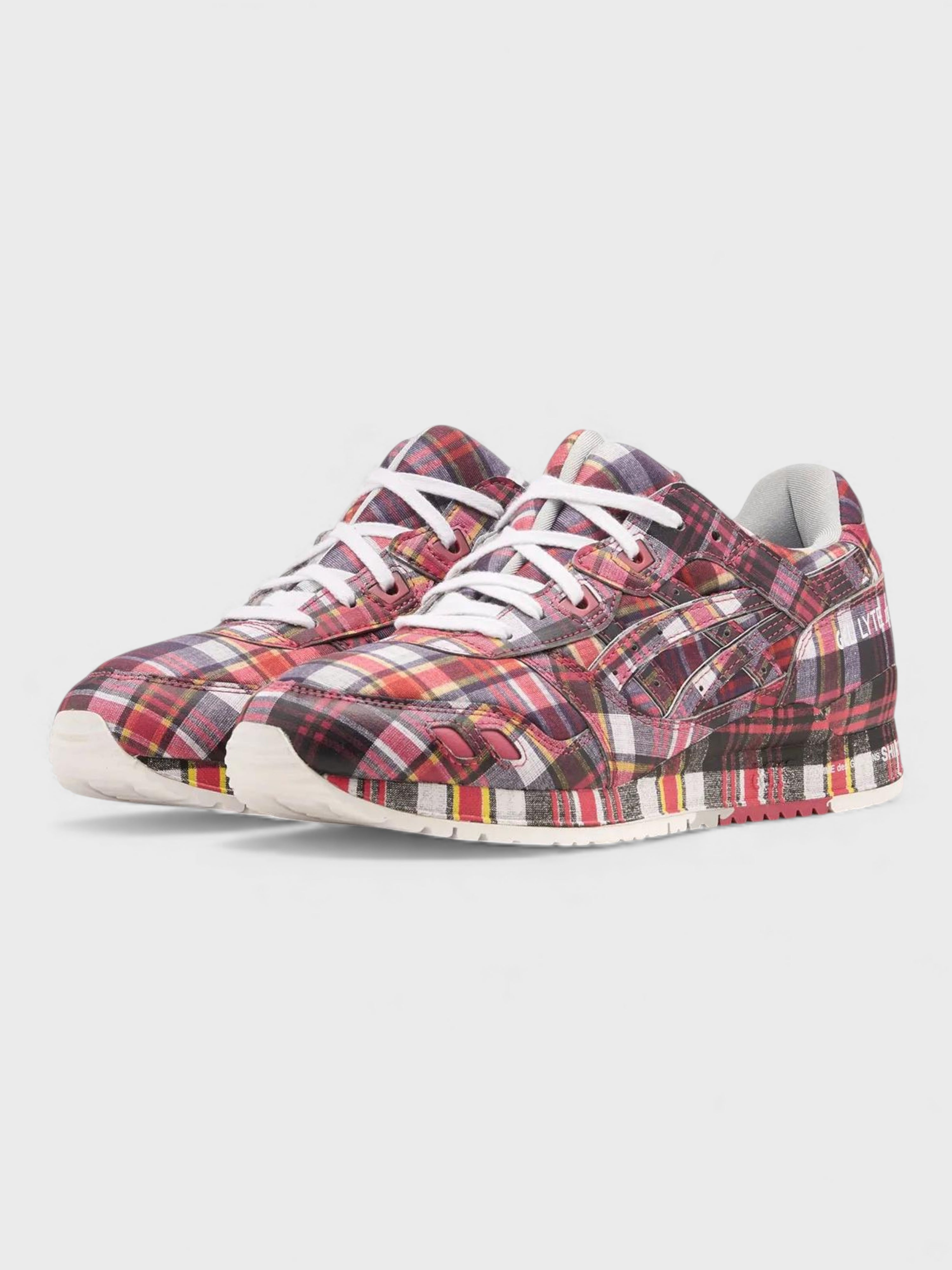 ASICS Gel-Lyte III '07 Remastered X Comme des Garçons SHIRT Red Plaid