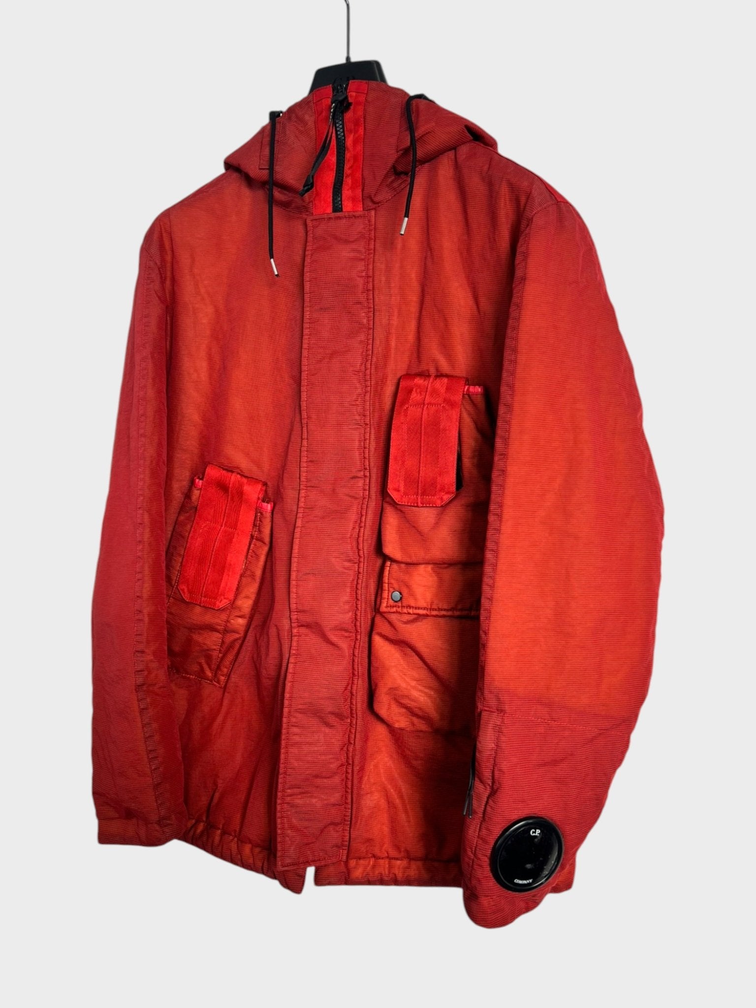 C.P Company Nylon Frosted Red Dyed Goggle Jacket - Supplied FashionC.P Company