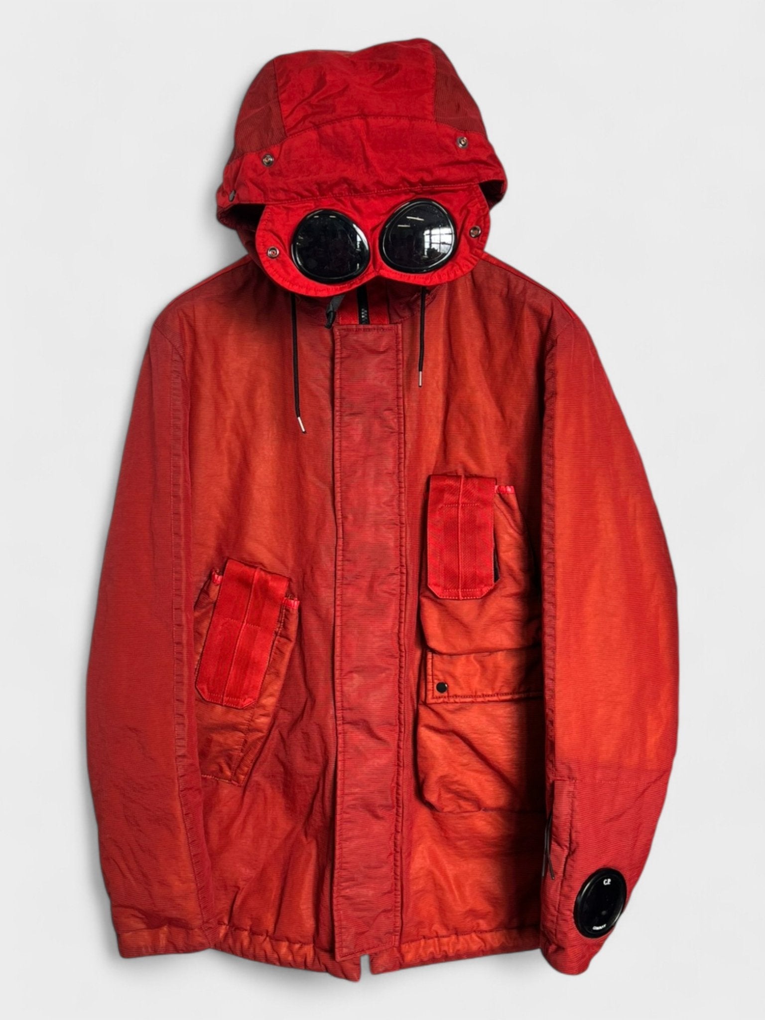 C.P Company Nylon Frosted Red Dyed Goggle Jacket - Supplied FashionC.P Company