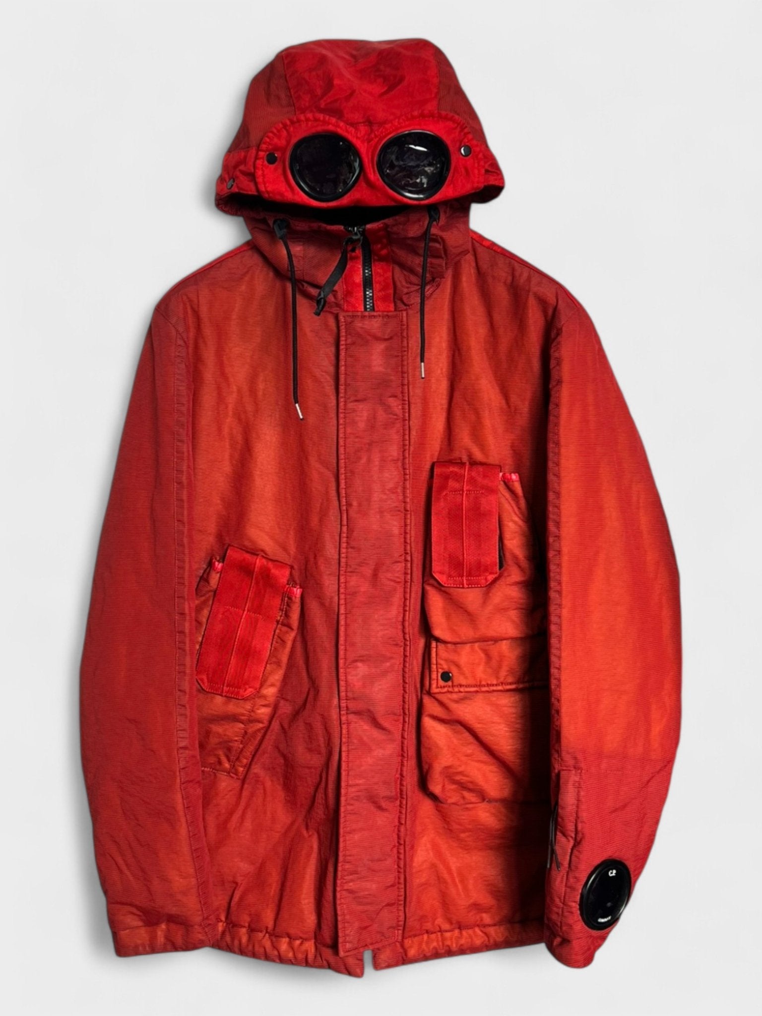 C.P Company Nylon Frosted Red Dyed Goggle Jacket - Supplied FashionC.P Company