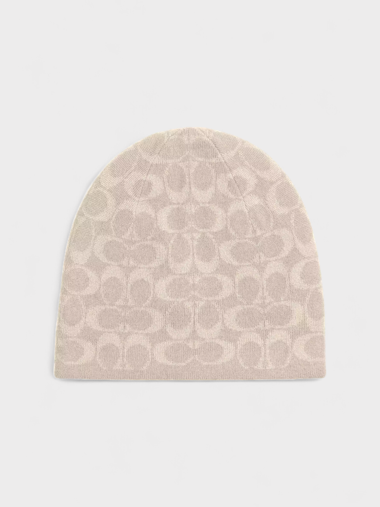 Coach Reversible Signature Beanie Beige