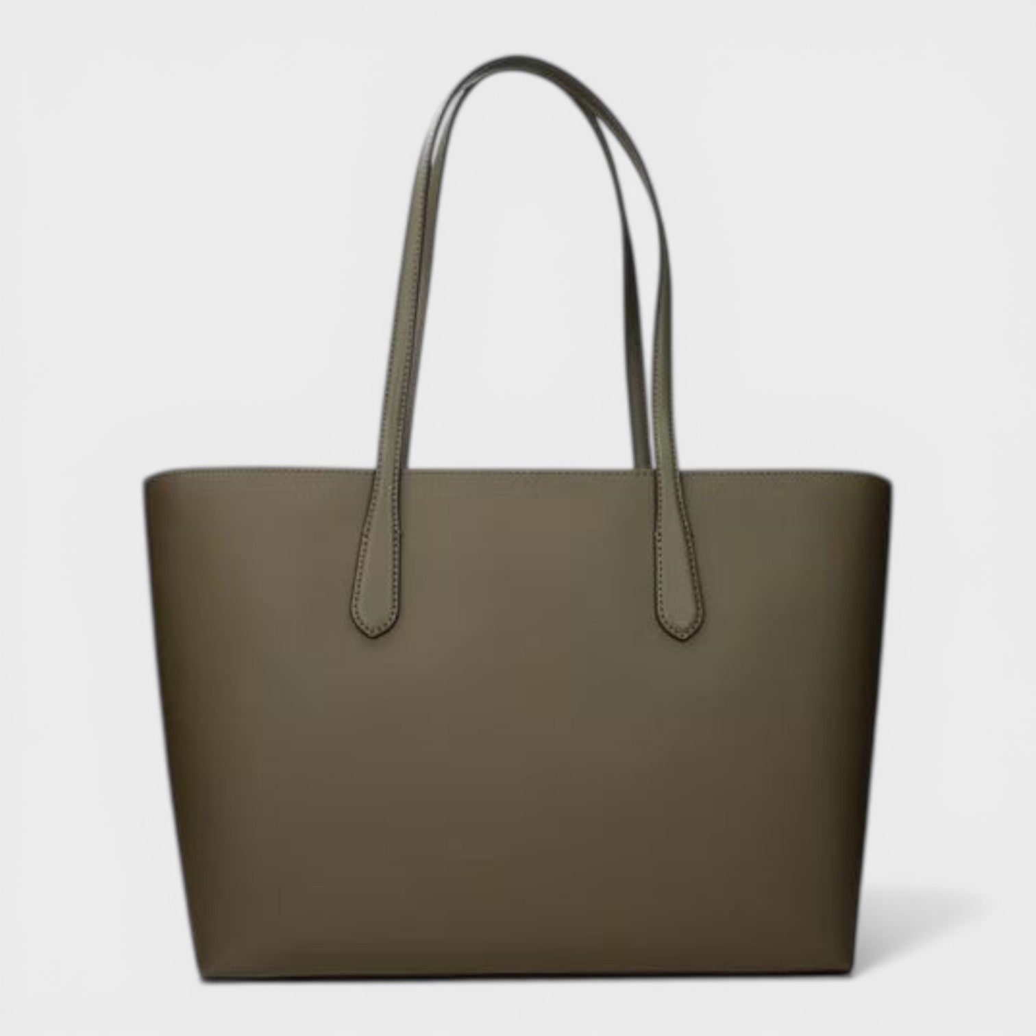 Zip Shopper Tote Bag Olive