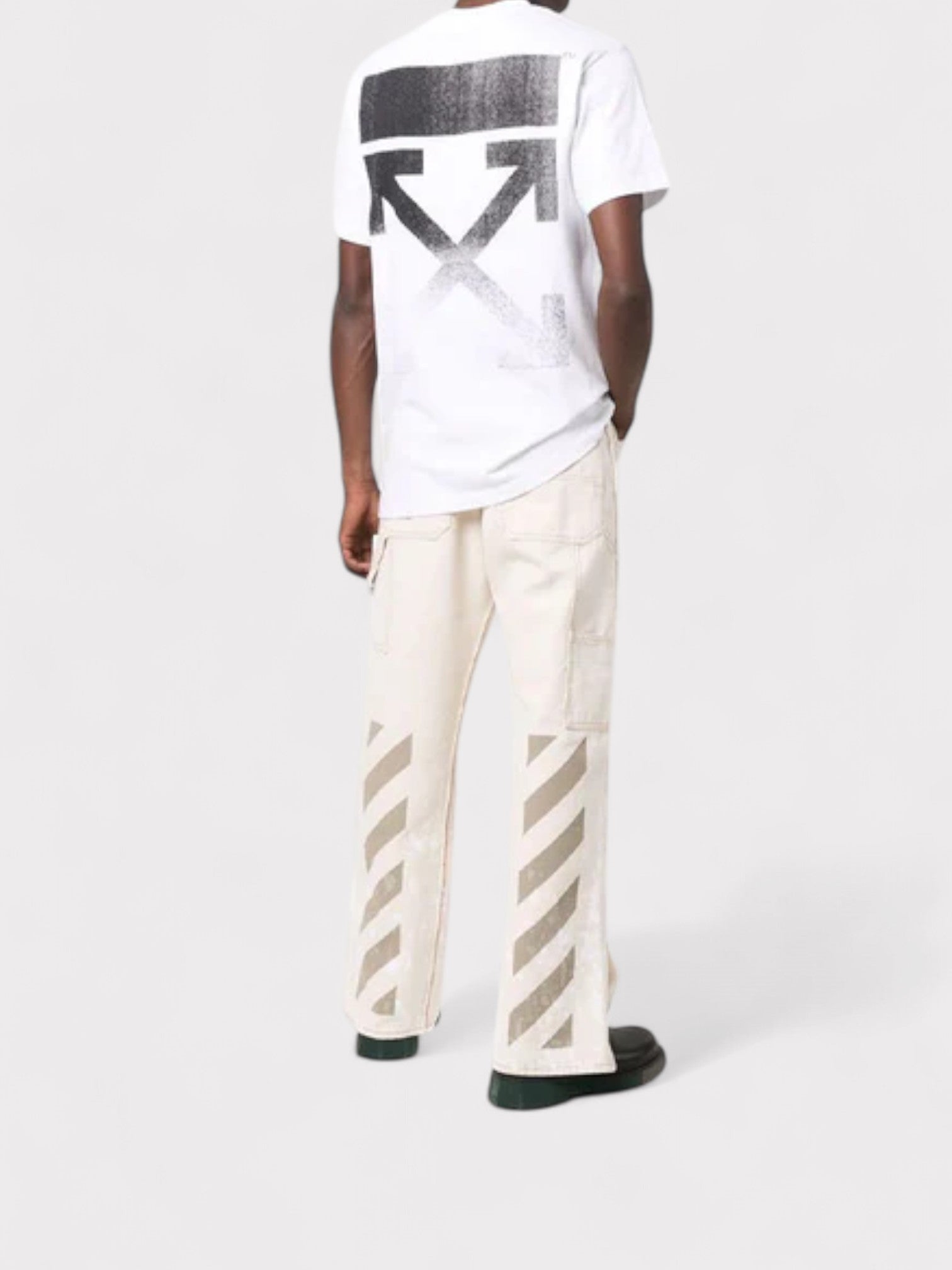 Degrade Arrow S/S Slim Tee - Supplied FashionOff - White