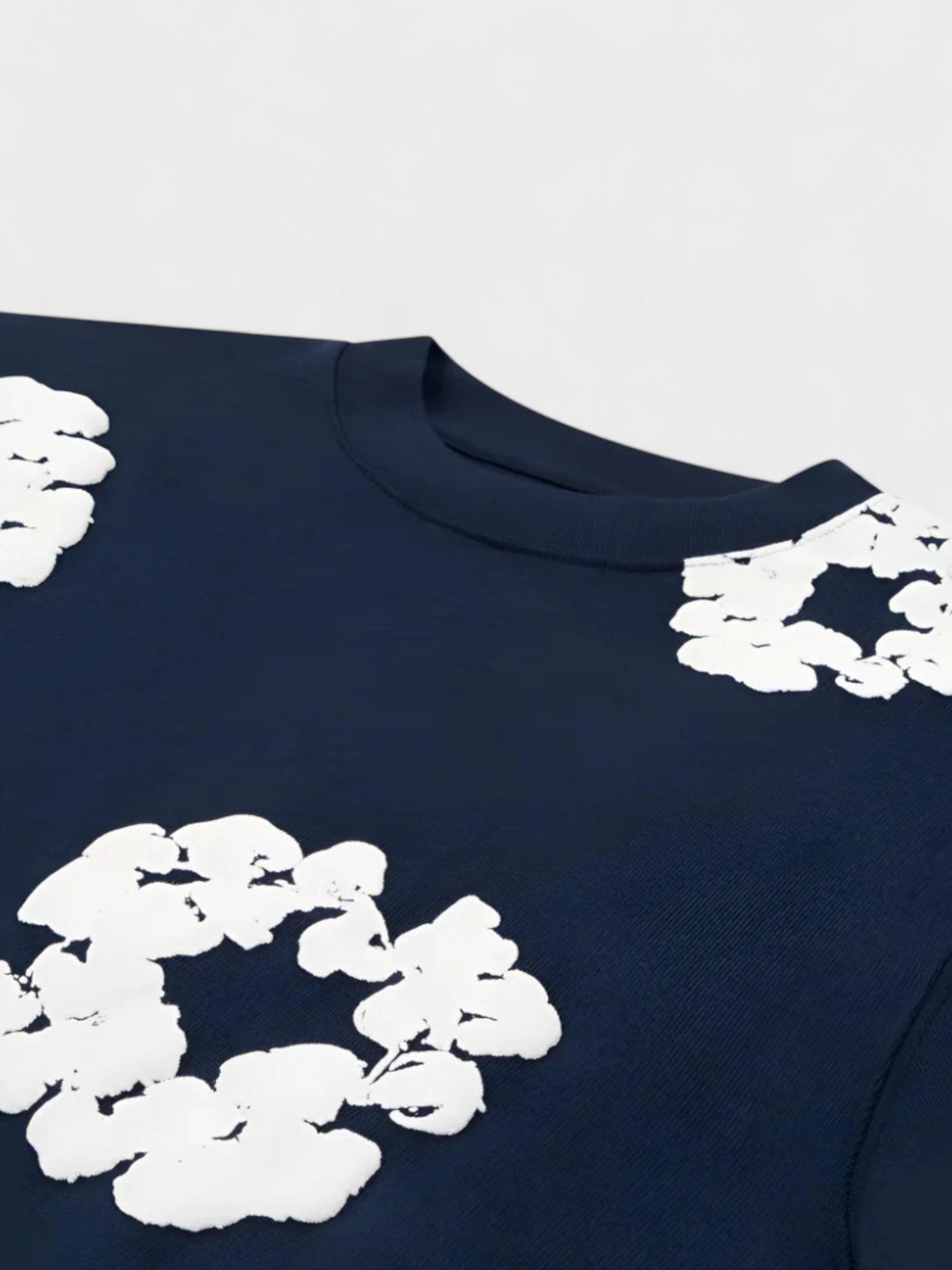 Denim Tears The Cotton Wreath Long Sleeve Tee 'Navy' - Supplied FashionDenim Tears