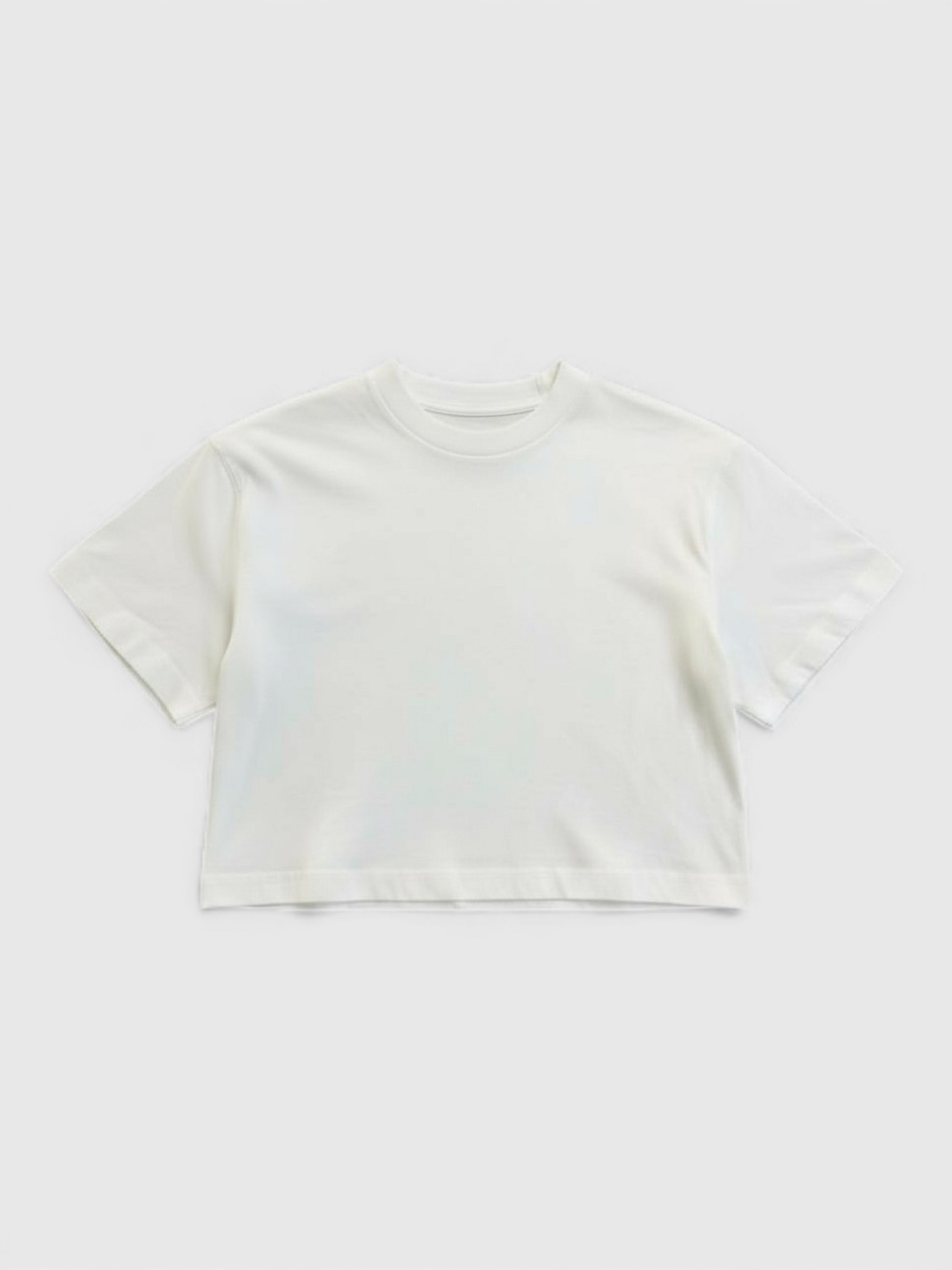 Off-White Thick Need Space Crop Tee White