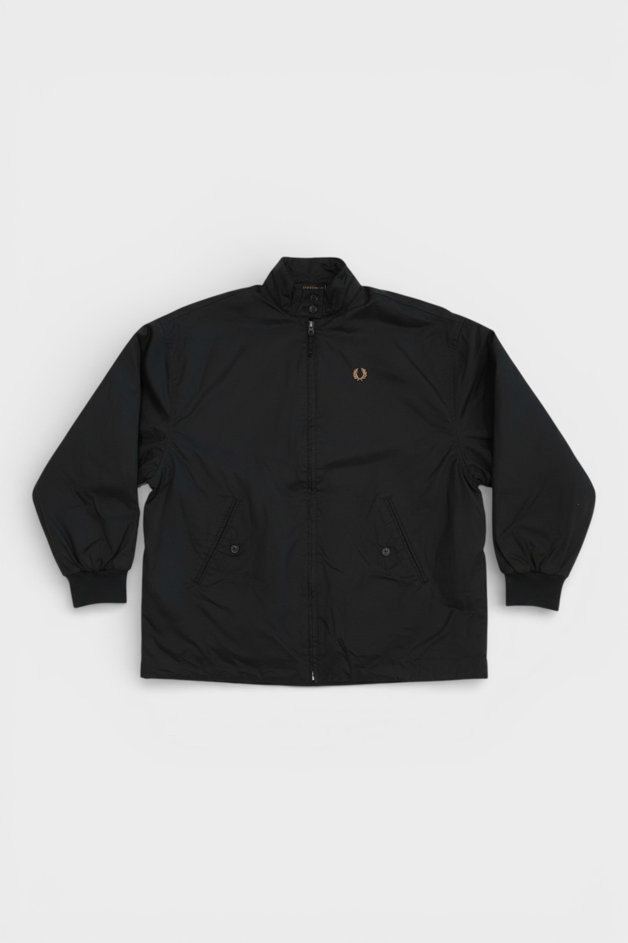 Fred Perry Padded Zip-Through Jacket Black