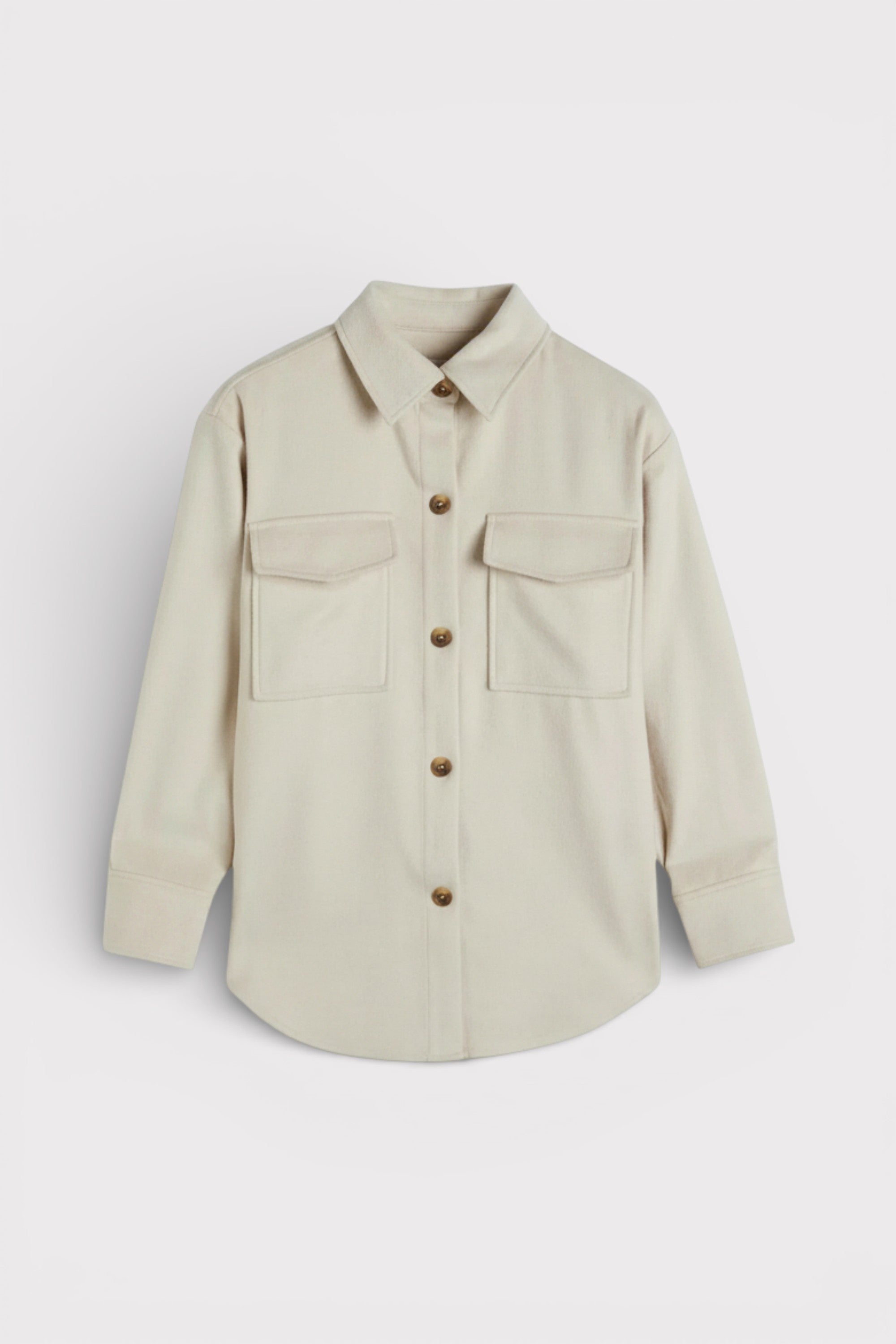 GANT Cream Relaxed Fit Overshirt