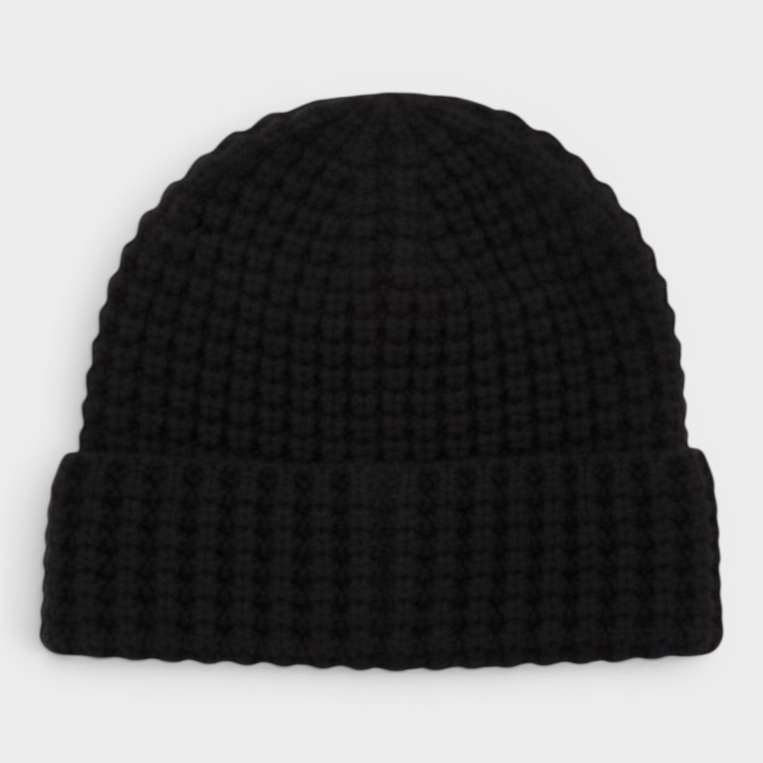 Waffle Knit Beanie Hat Black | Coach