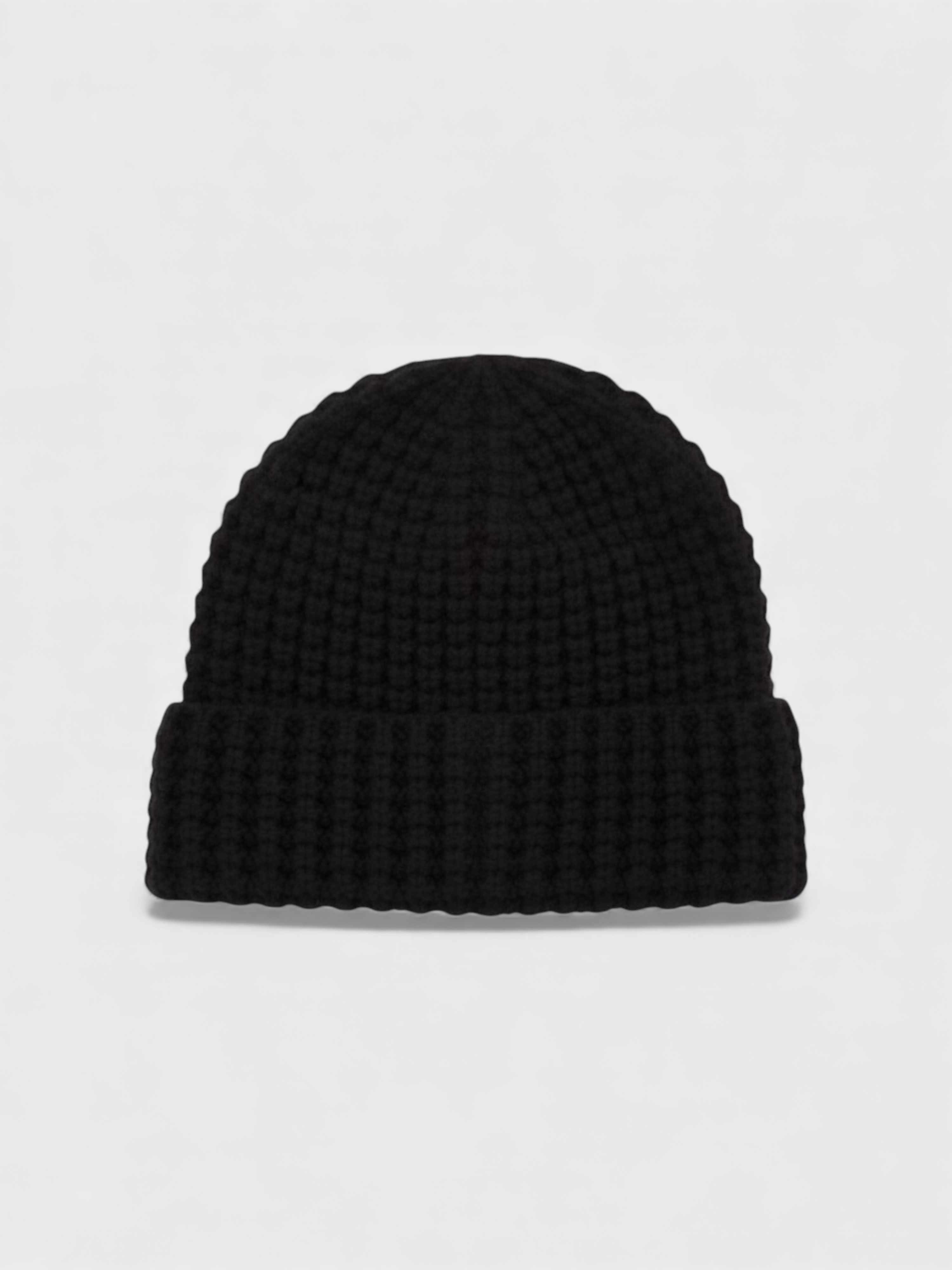 Coach Waffle Knit Beanie Hat Black