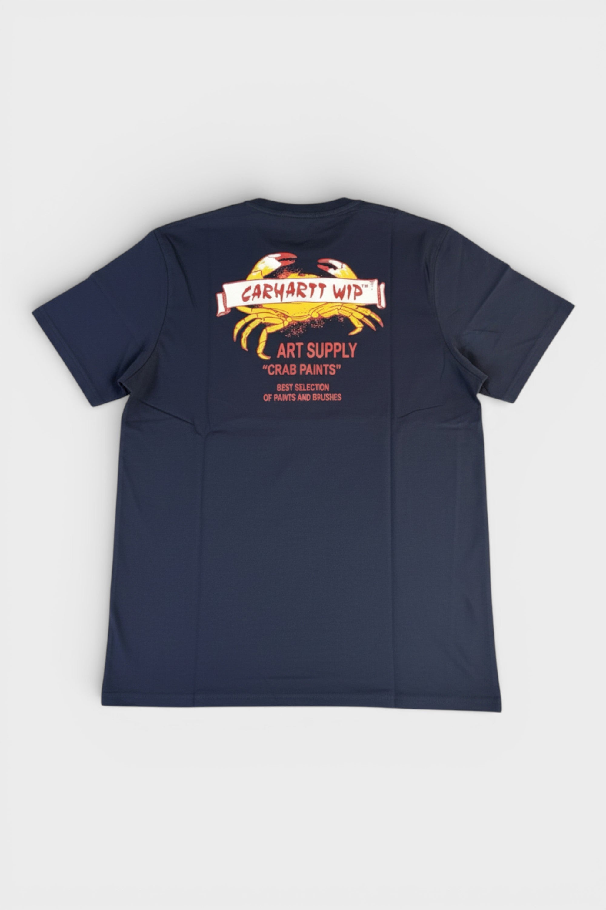 Carhartt WIP Art Supply Crab Graphic T-Shirt Navy