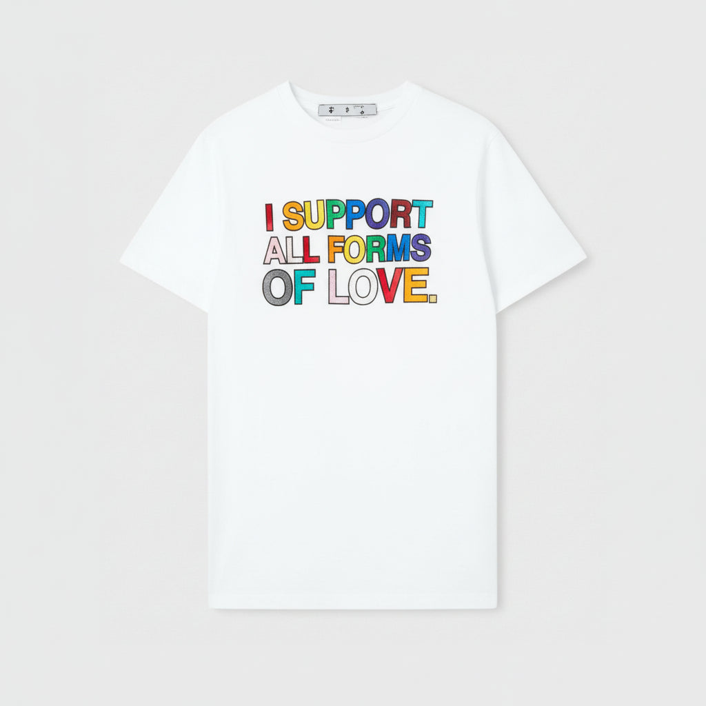 Off-White T-Shirts Pride White