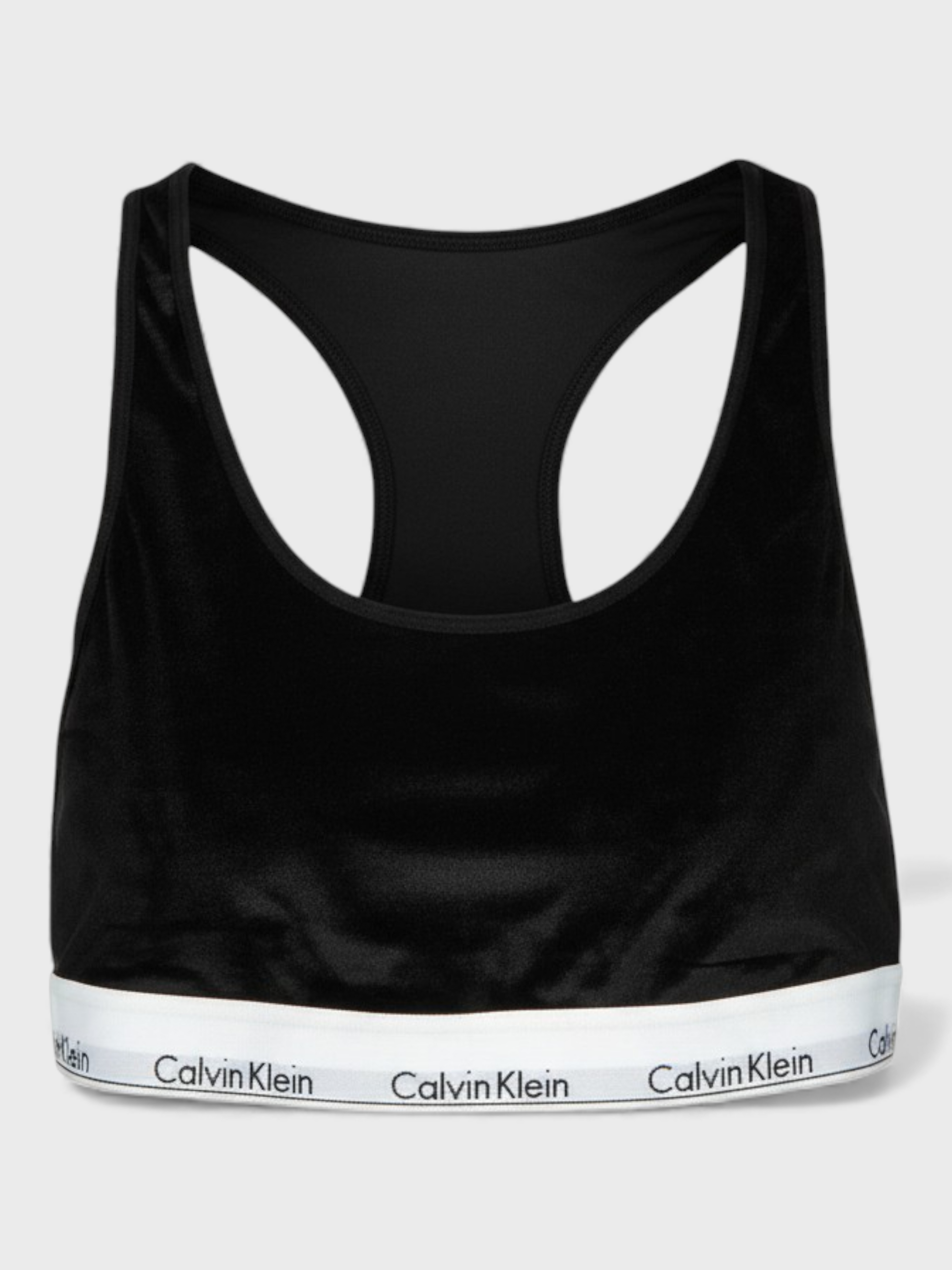 Calvin Klein Unlined Logo Bralette Black