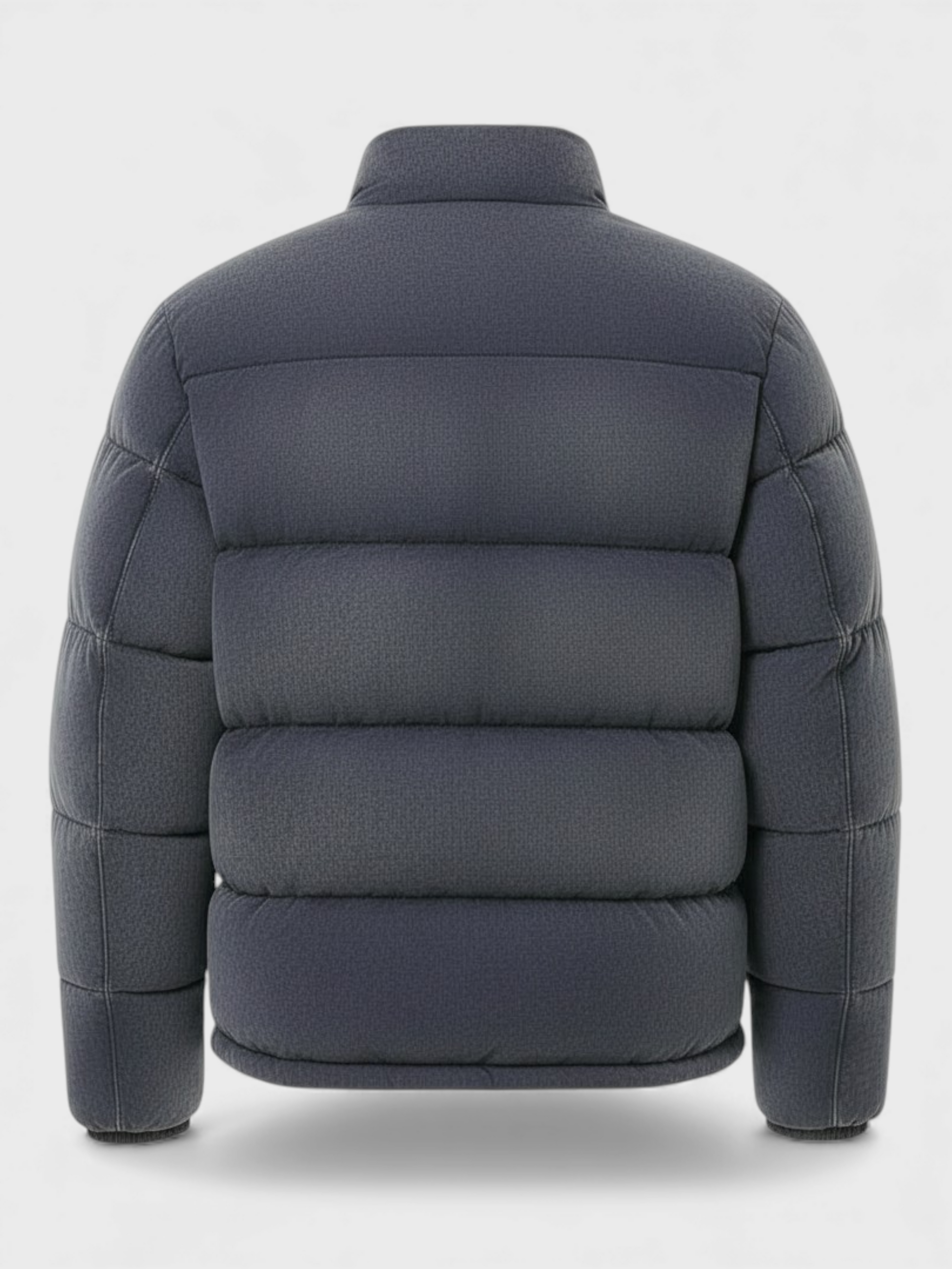 Lyle & Scott Washed Funnelled Puffer Jacket Dark Navy