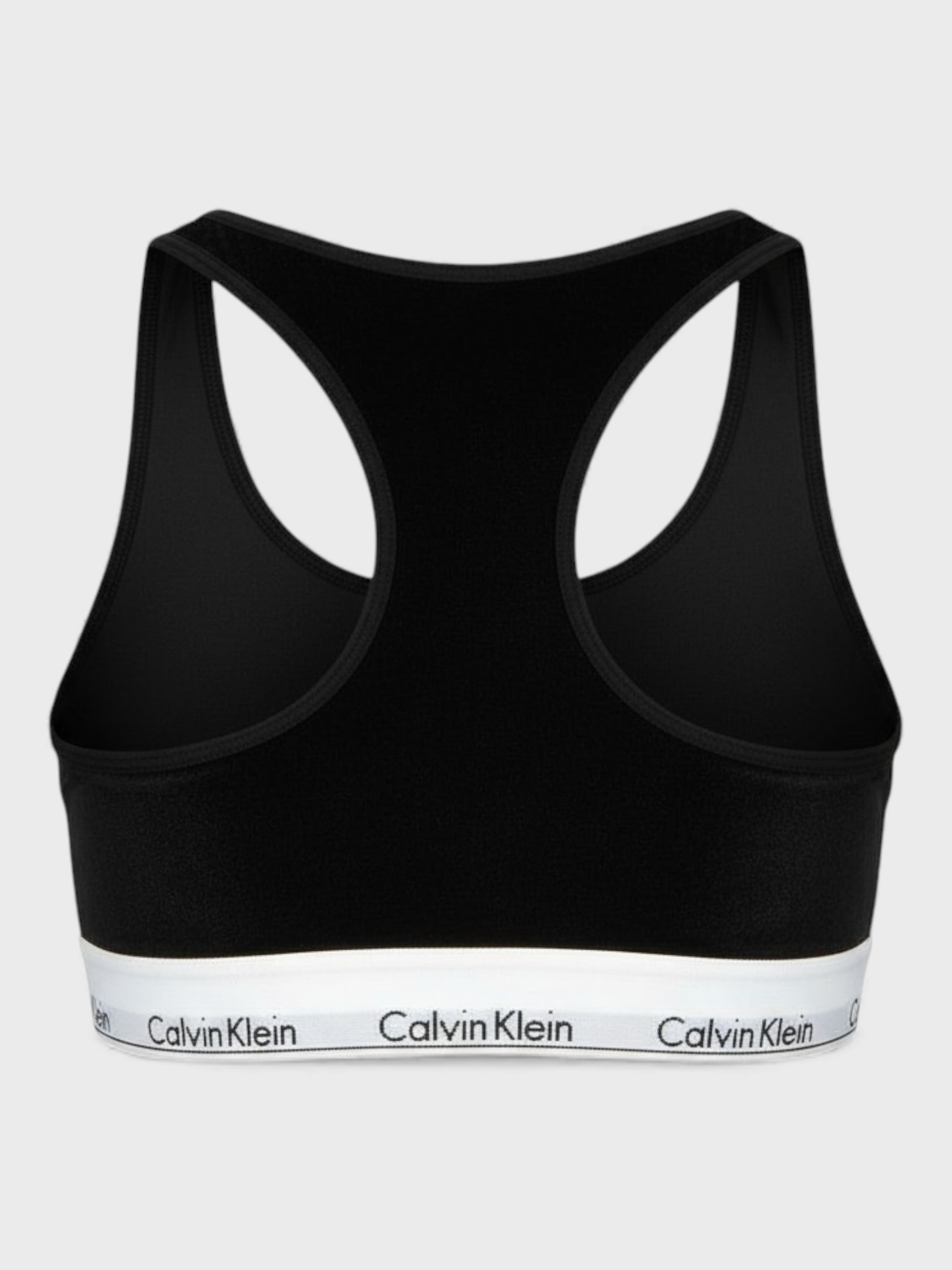 Calvin Klein Unlined Logo Bralette Black